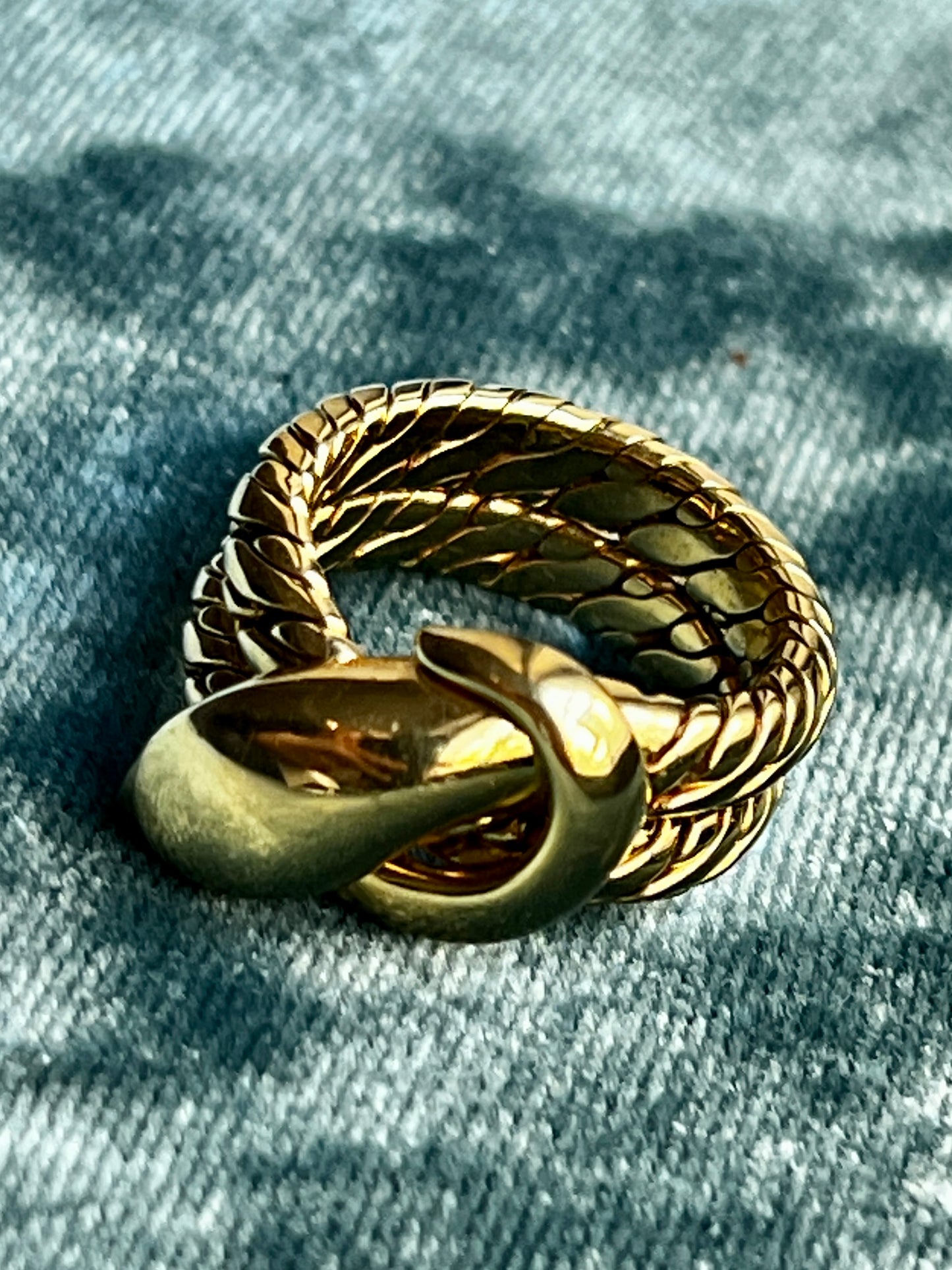 Pomellato Serpent "Tubolare" 18k Gold Coil Ring