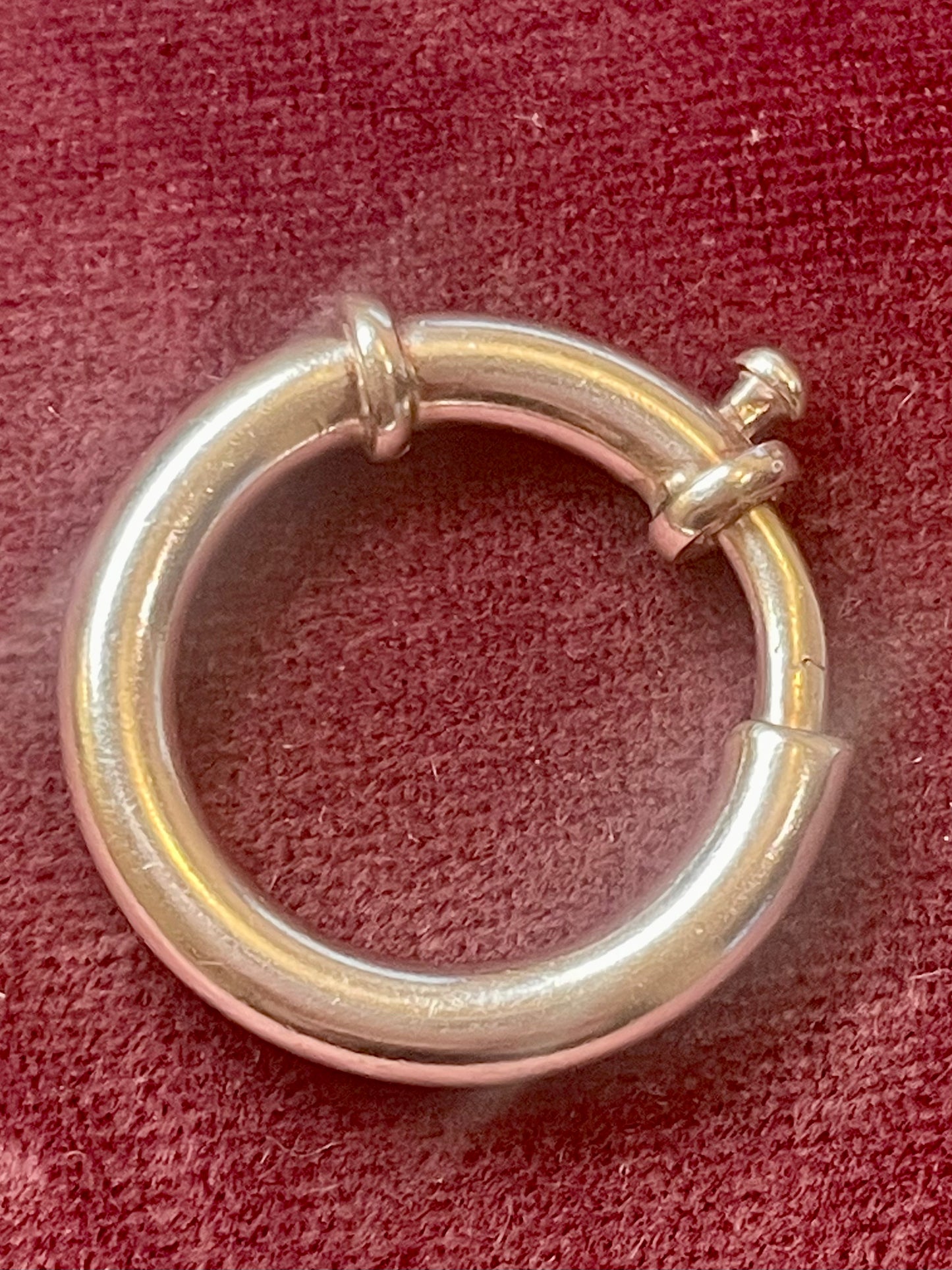 Antique Silver or White Gold Spring Ring