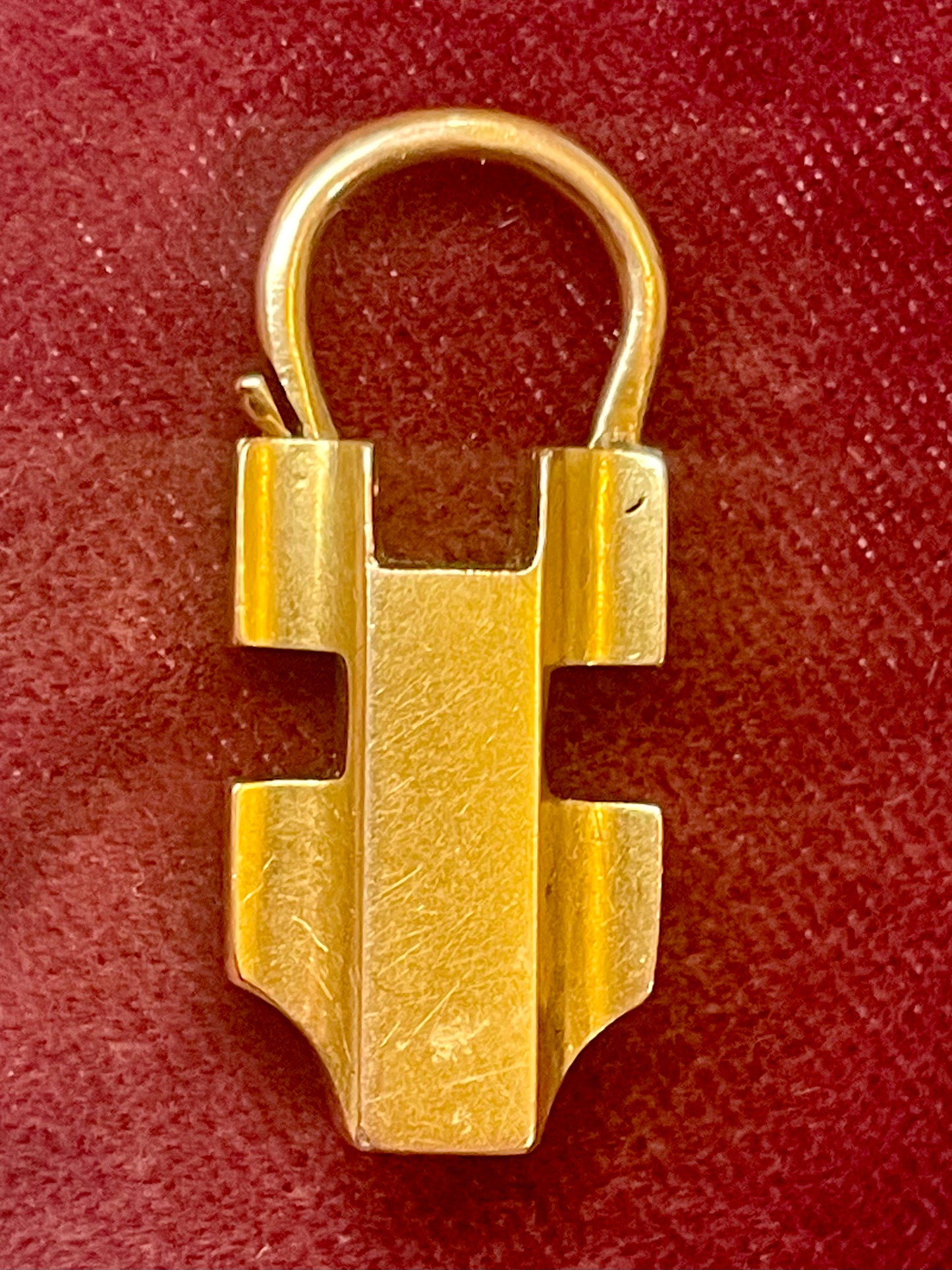 Antique Gold Padlock Connector
