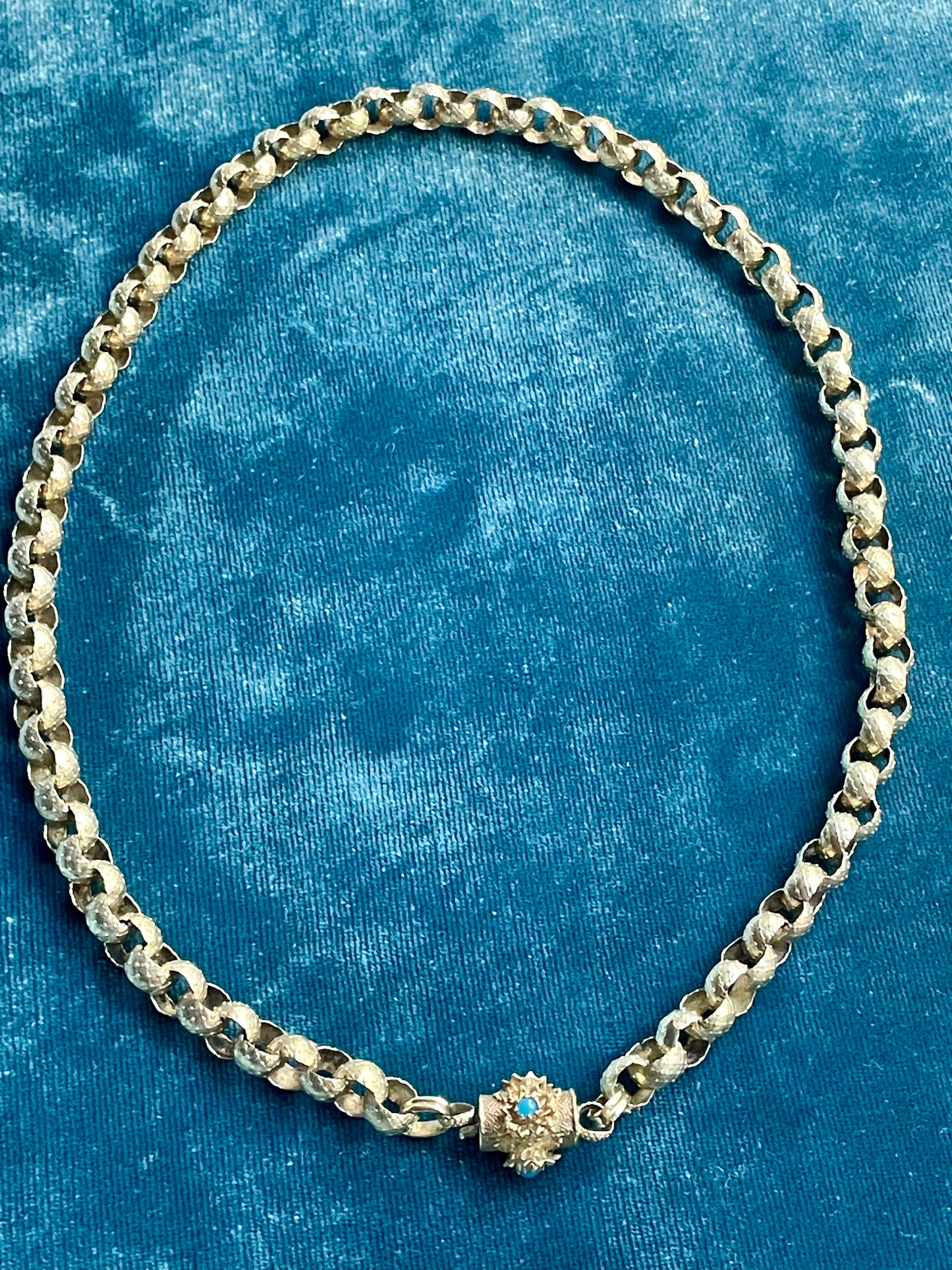 Antique Georgian Belcher Link 9k Gold 16.5" Chain