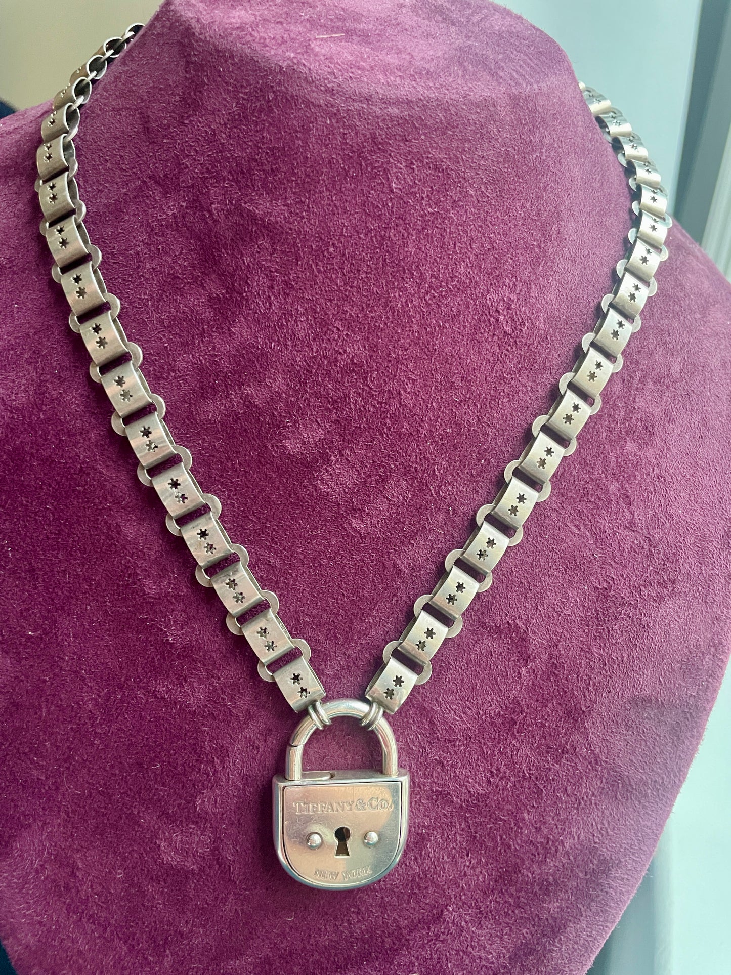 Tiffany & Co. "1837" Arch Padlock Silver Pendant (Large)