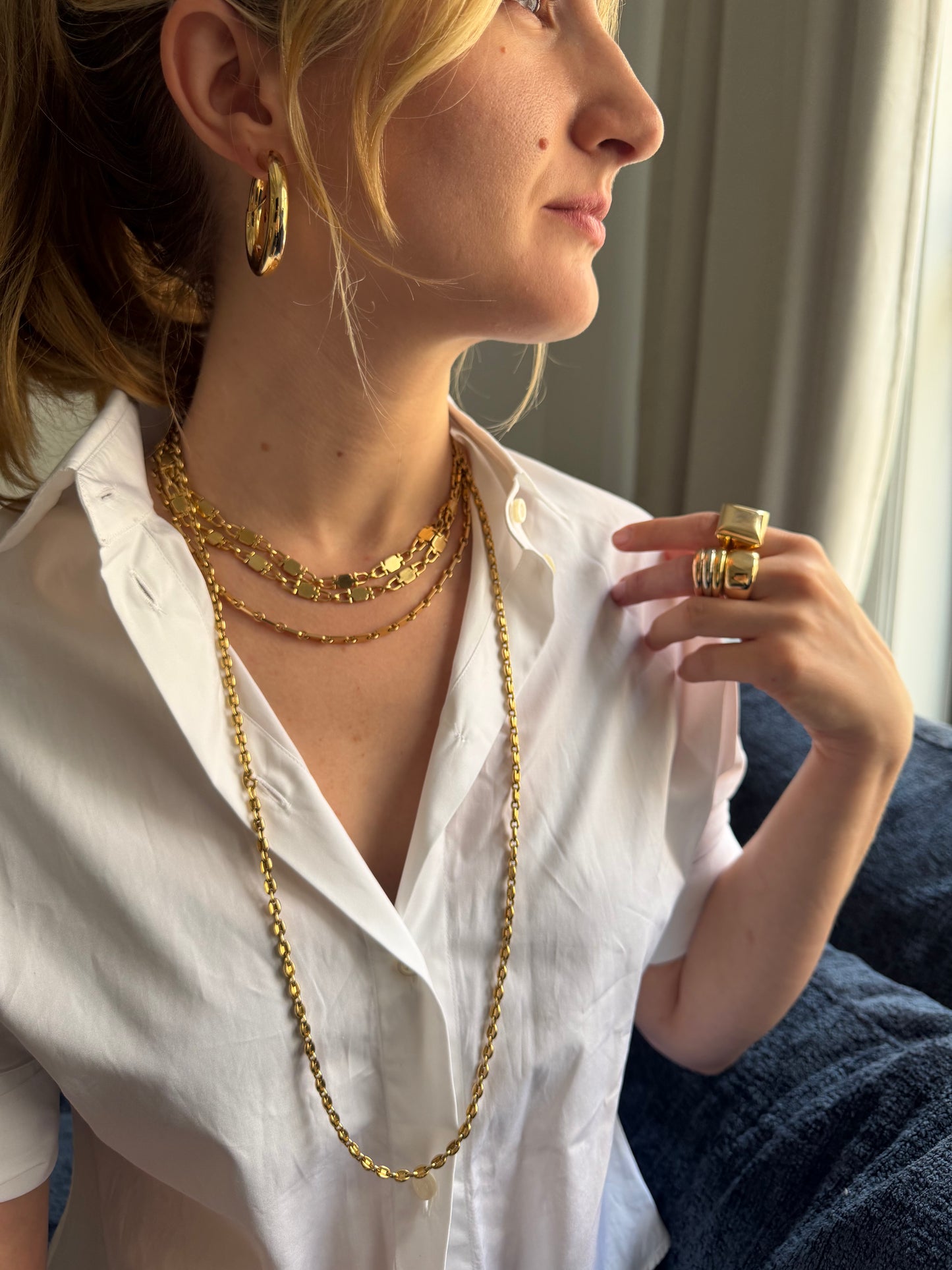 Cartier Tubular Hoop 18k Gold Earrings