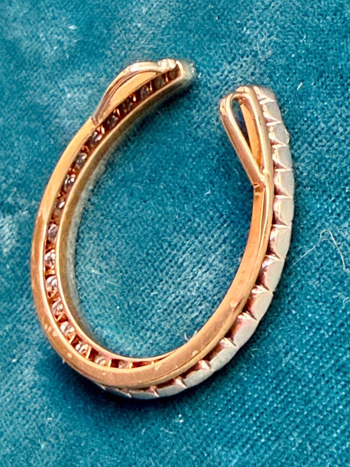 Art Deco Diamond Horseshoe Pendant
