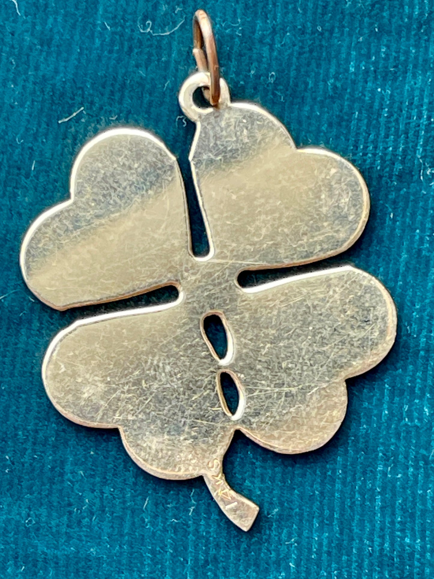 Four-Leaf Clover 14k Gold Pendant