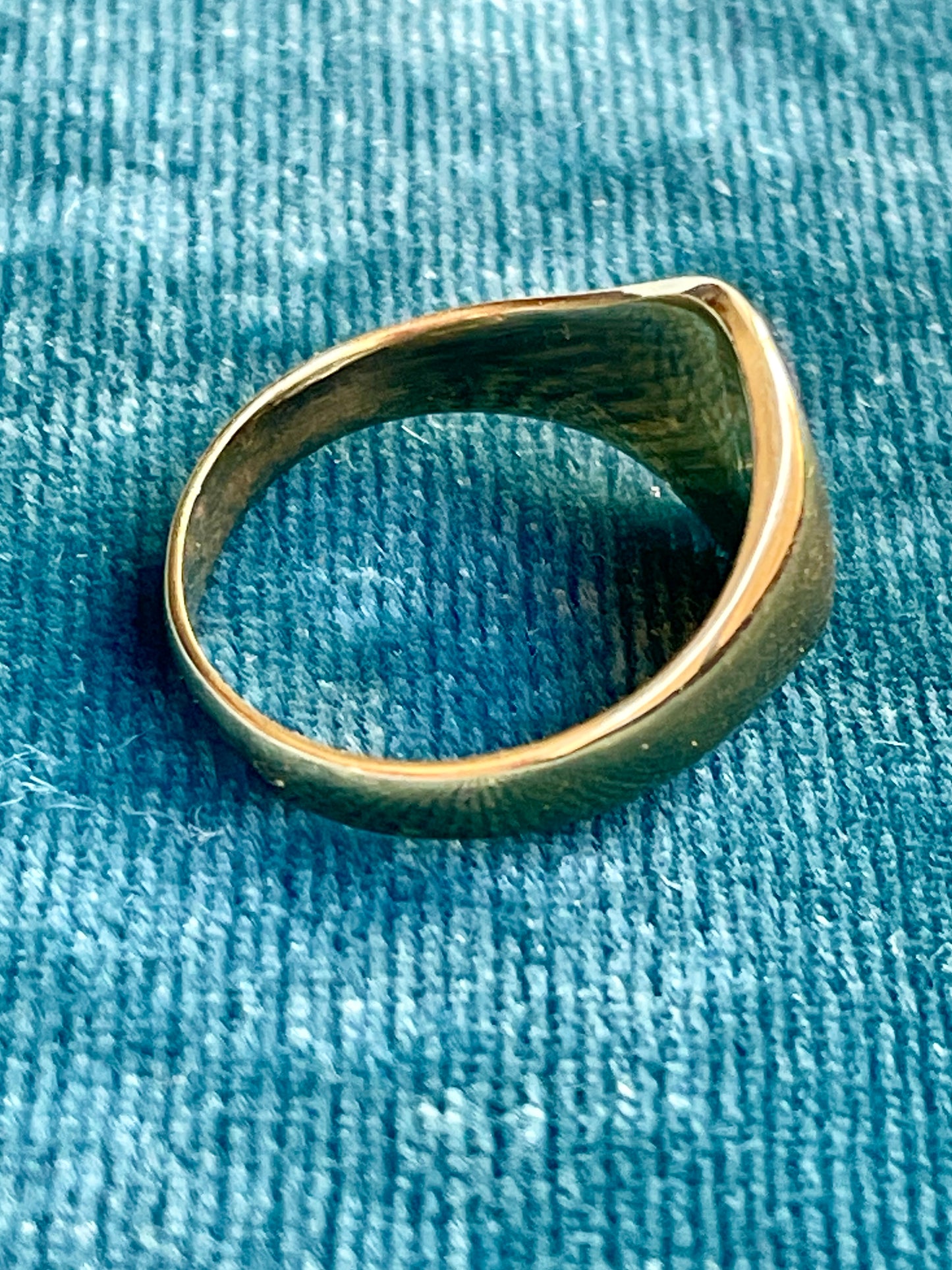Antique Victorian French Signet 18k Gold Ring
