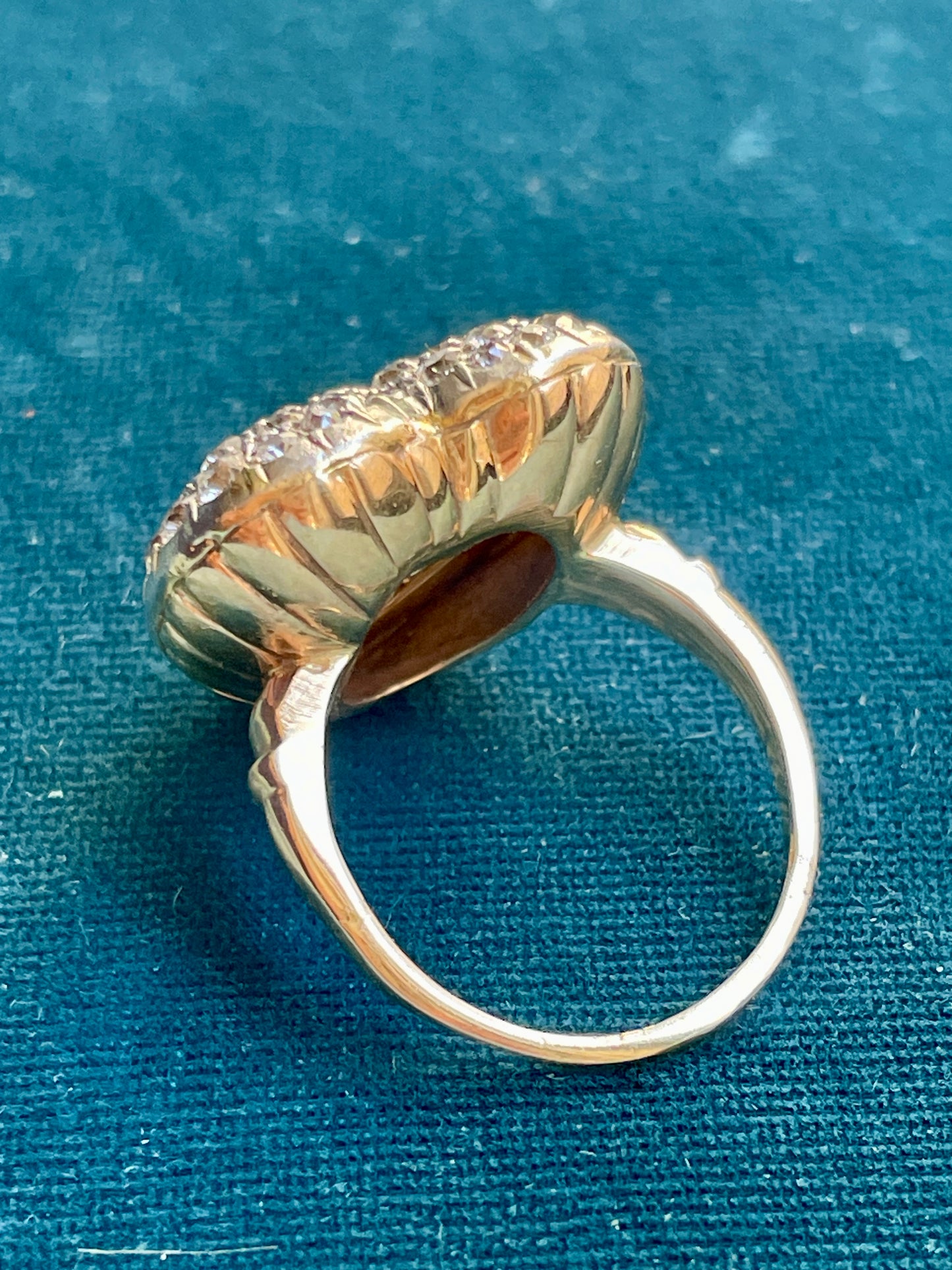 Antique Victorian Pavé Diamond Heart Ring