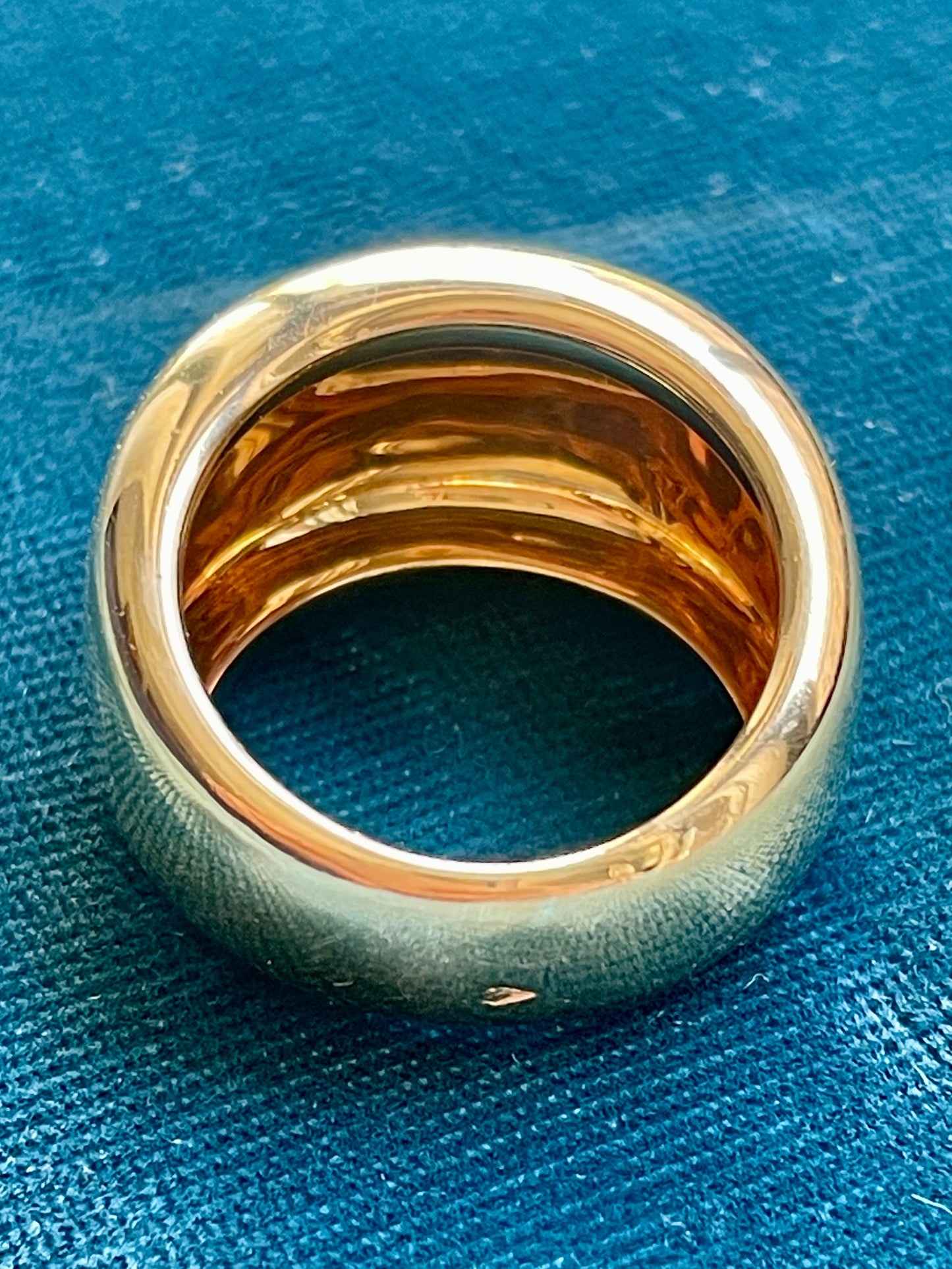 Vintage Cartier Nouvelle Vague 18k Gold Cigar Band Ring