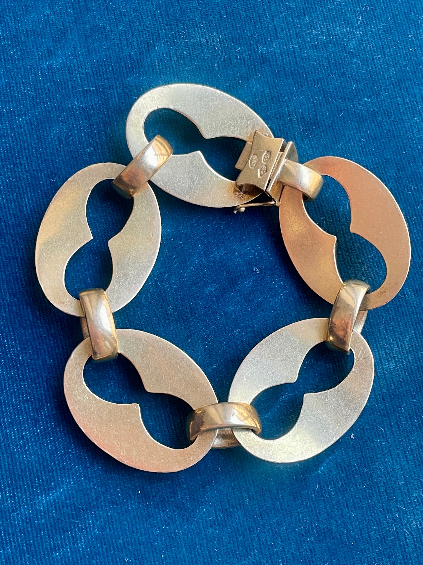 Retro Italian Mariner 18k Gold Bracelet