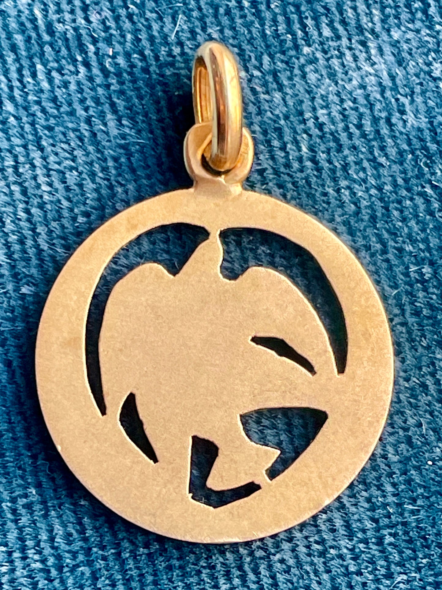 Vintage "D'amour Tendre" Love Birds 18k Gold Love Token