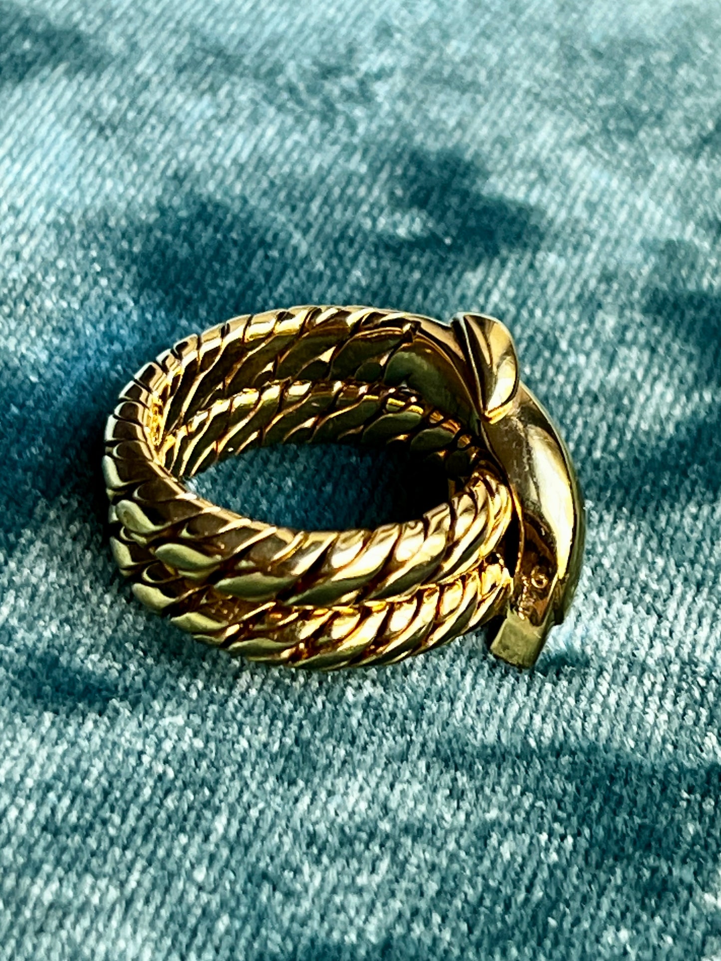 Pomellato Serpent "Tubolare" 18k Gold Coil Ring