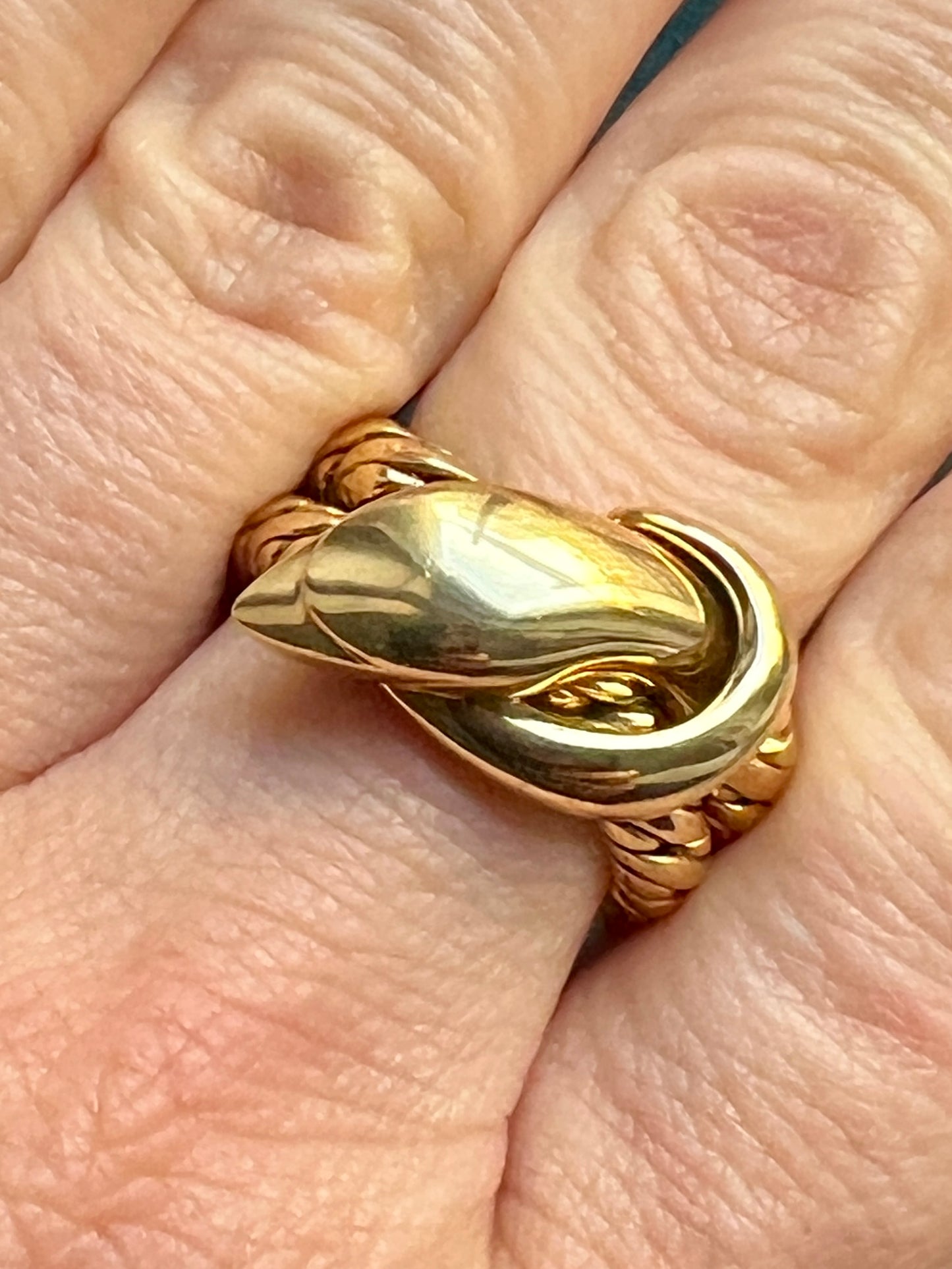 Pomellato Serpent "Tubolare" 18k Gold Coil Ring