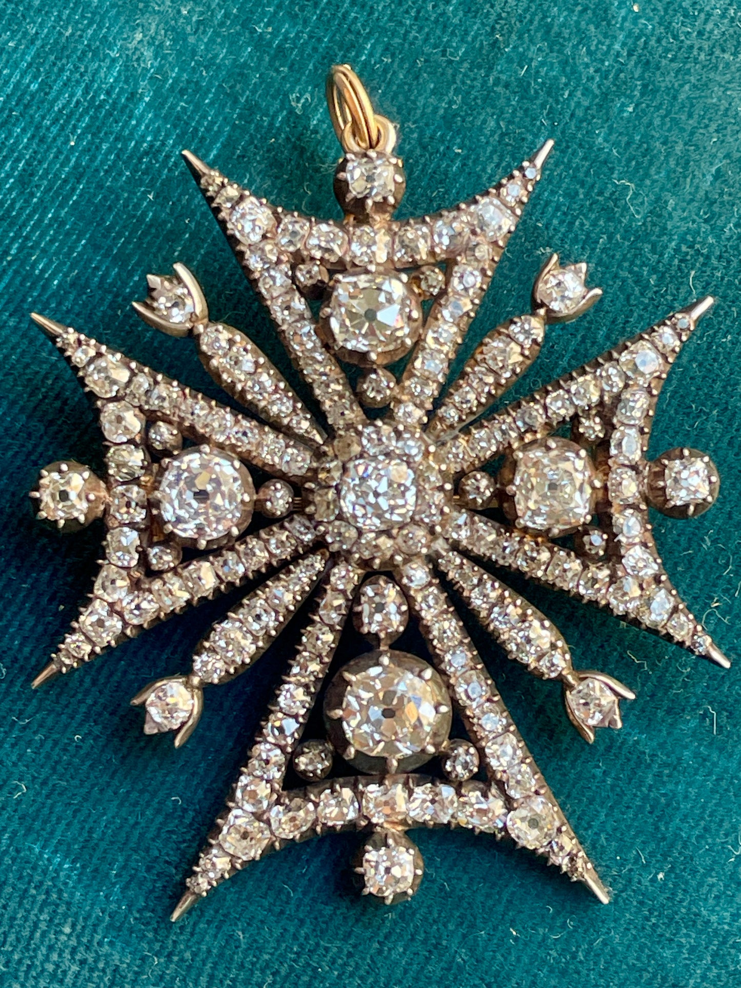 Antique Victorian Maltese Cross Pendant