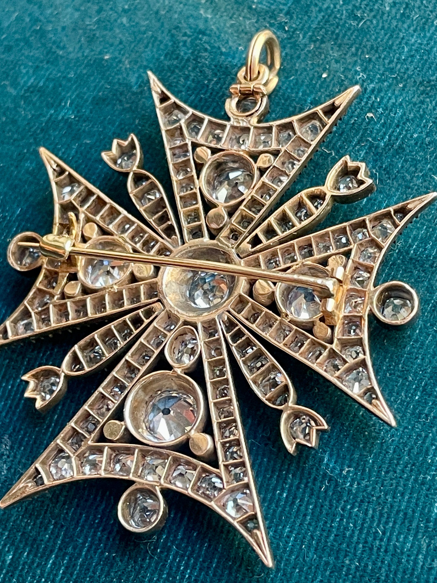 Antique Victorian Maltese Cross Pendant