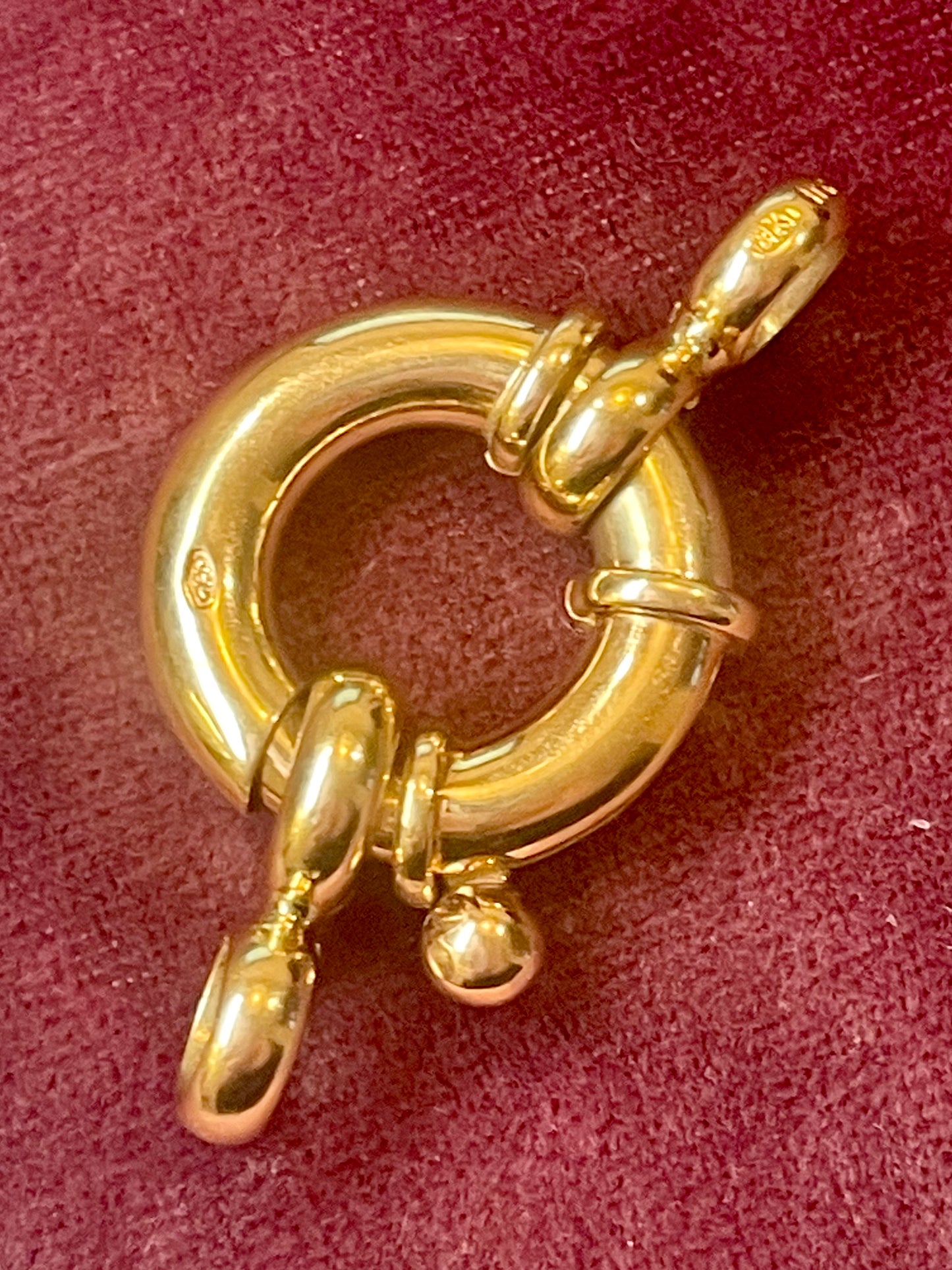 Italian 18k Gold Chunky Bolt Ring