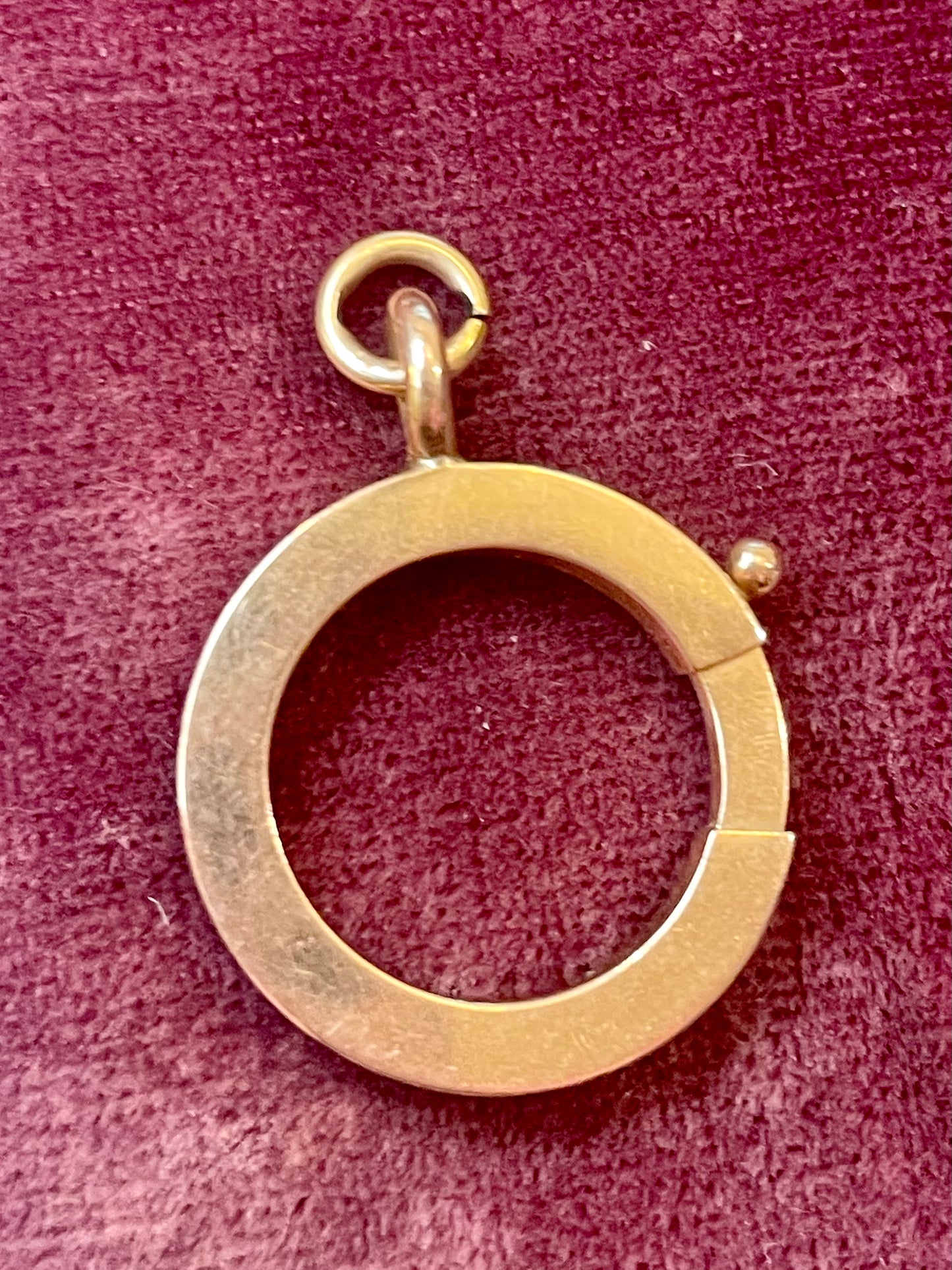 Antique Rose Gold Flat Spring Ring