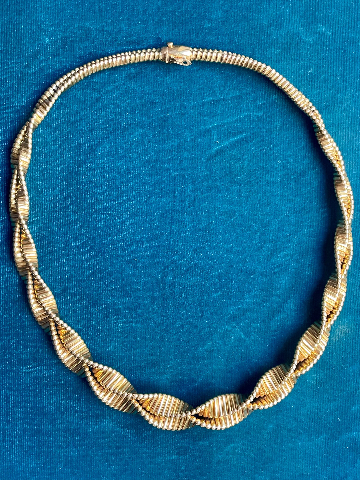 Mauboussin "Reflection" Twisted Ribbon 18k Gold Necklace