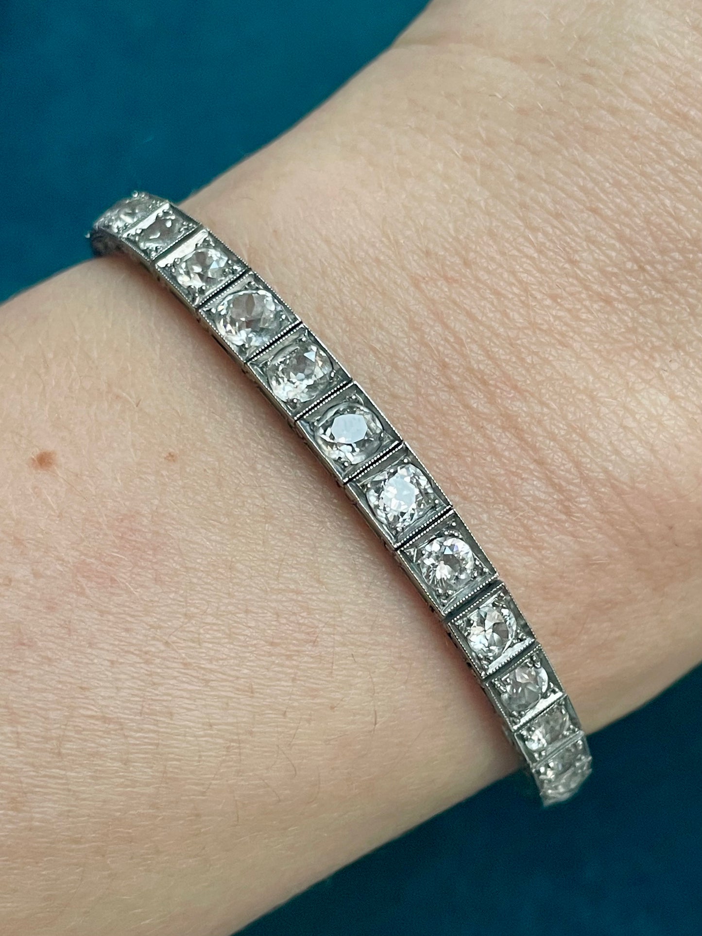 Antique Art Deco Oscar Hayman Diamond Bracelet