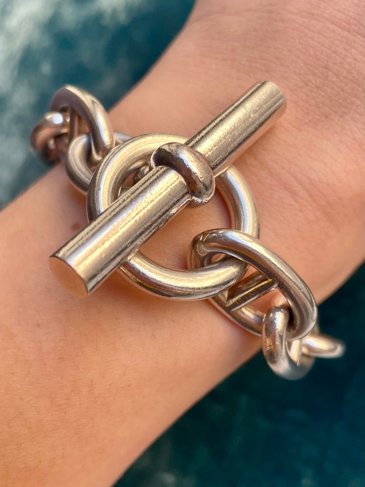 Hermès Chaîne d'Ancre XL Silver Bracelet