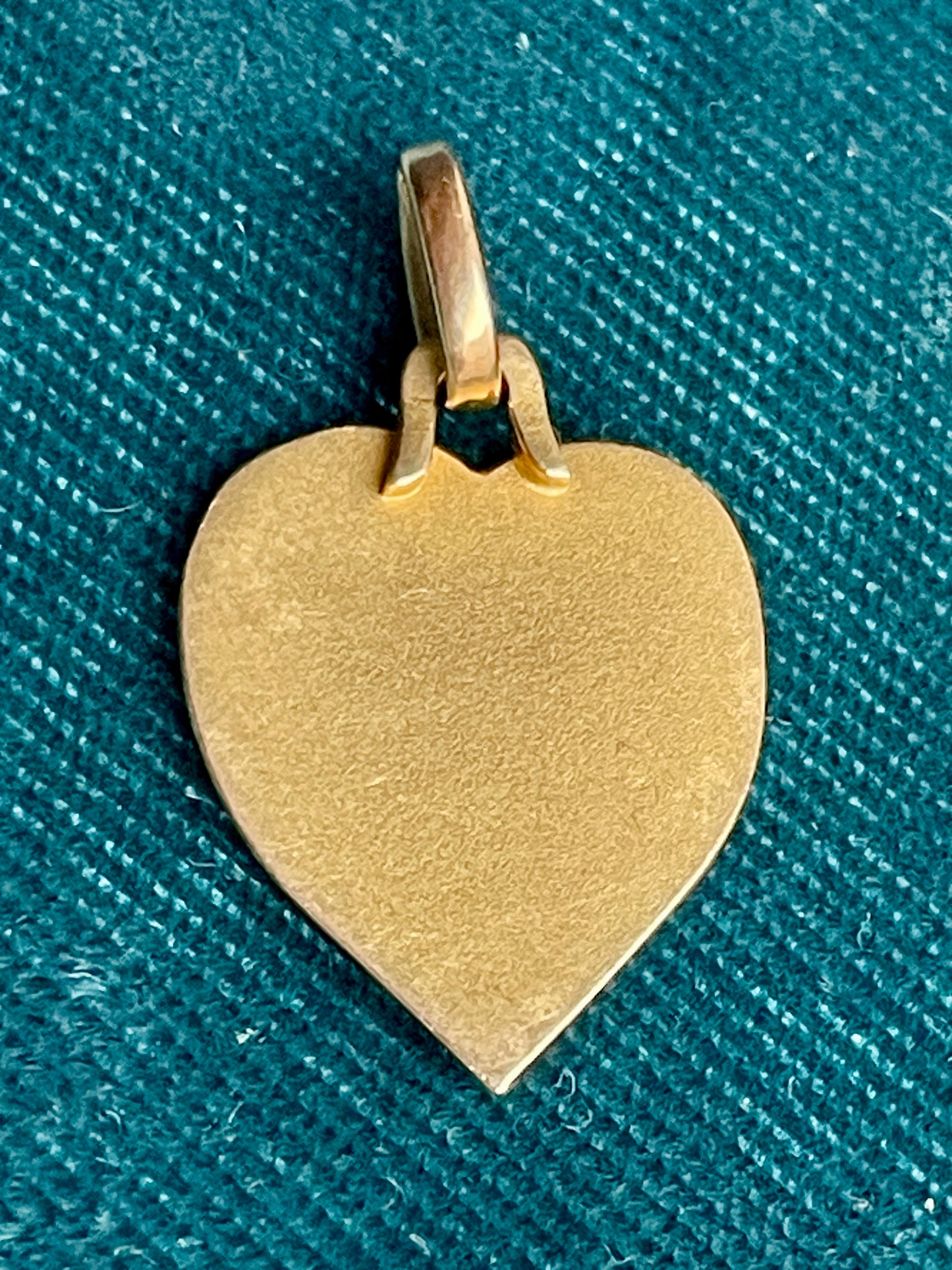 Antique French "Moi Toi" Heart 18k Gold Love Token