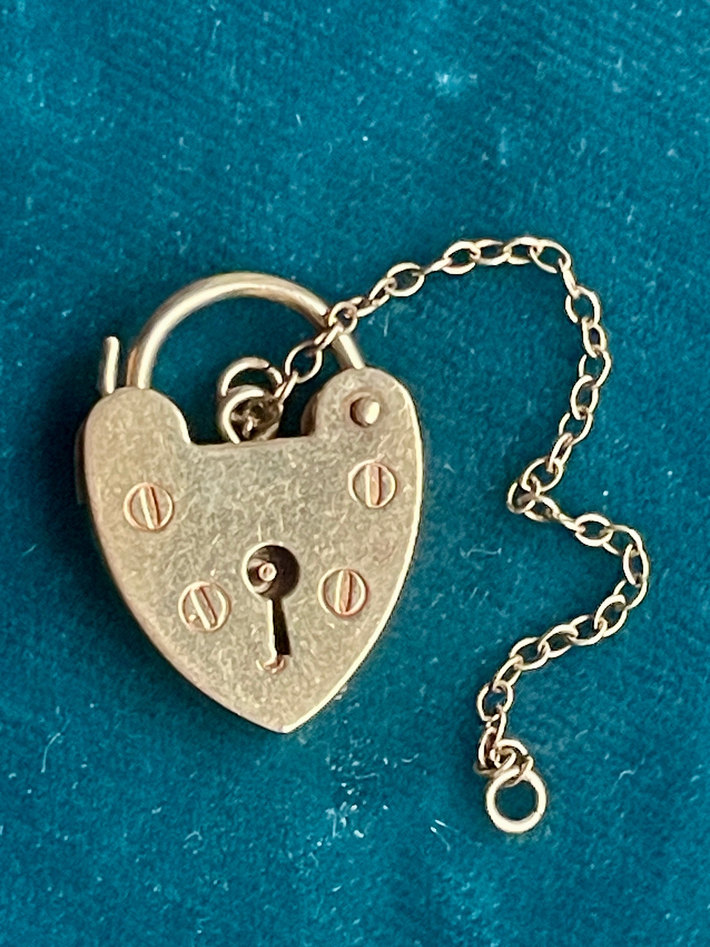 Victorian 9k Gold Heart Padlock