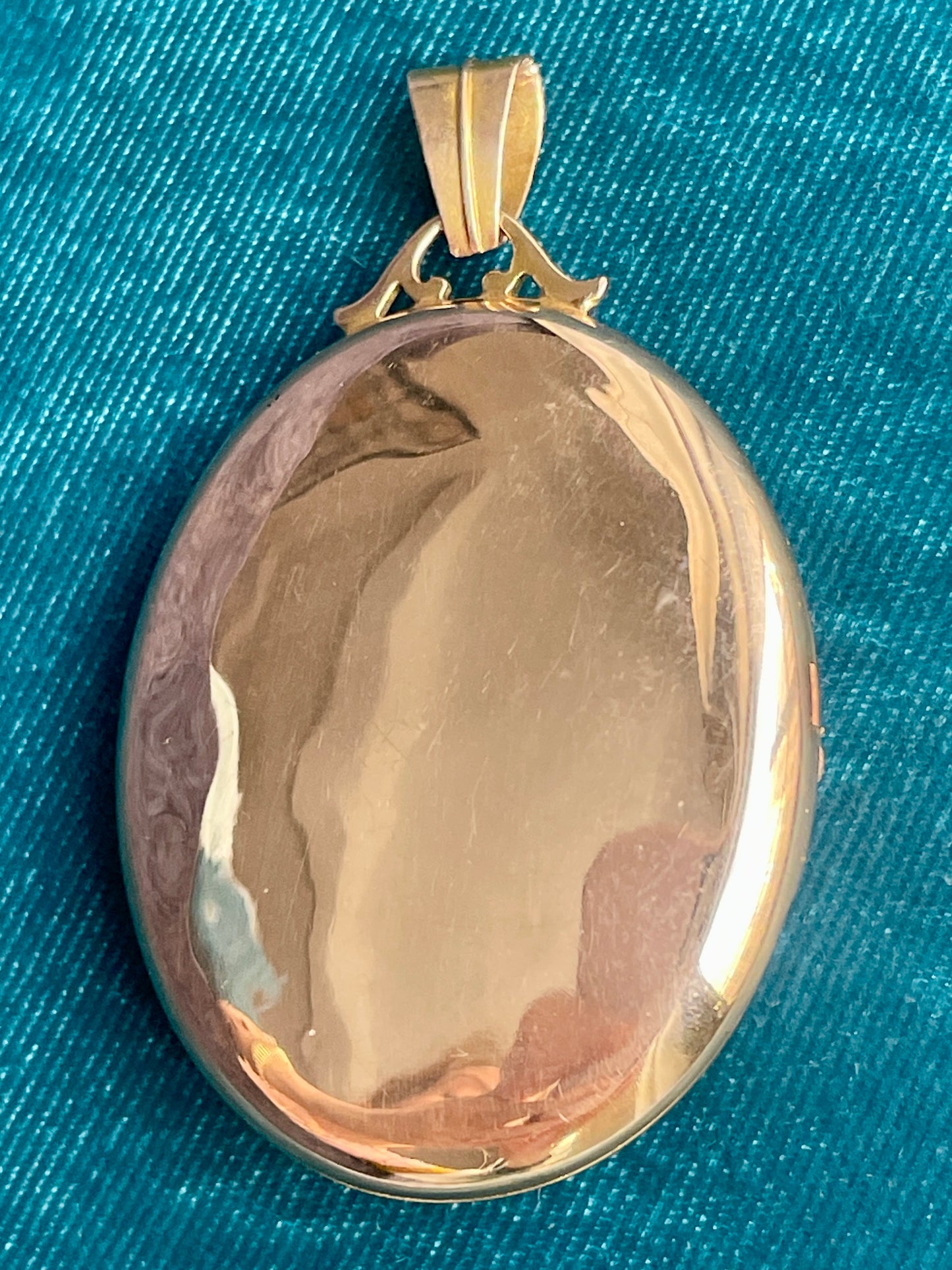 Antique European Seed Pearl and Turquoise "Bird on Nest" 18k Gold Locket