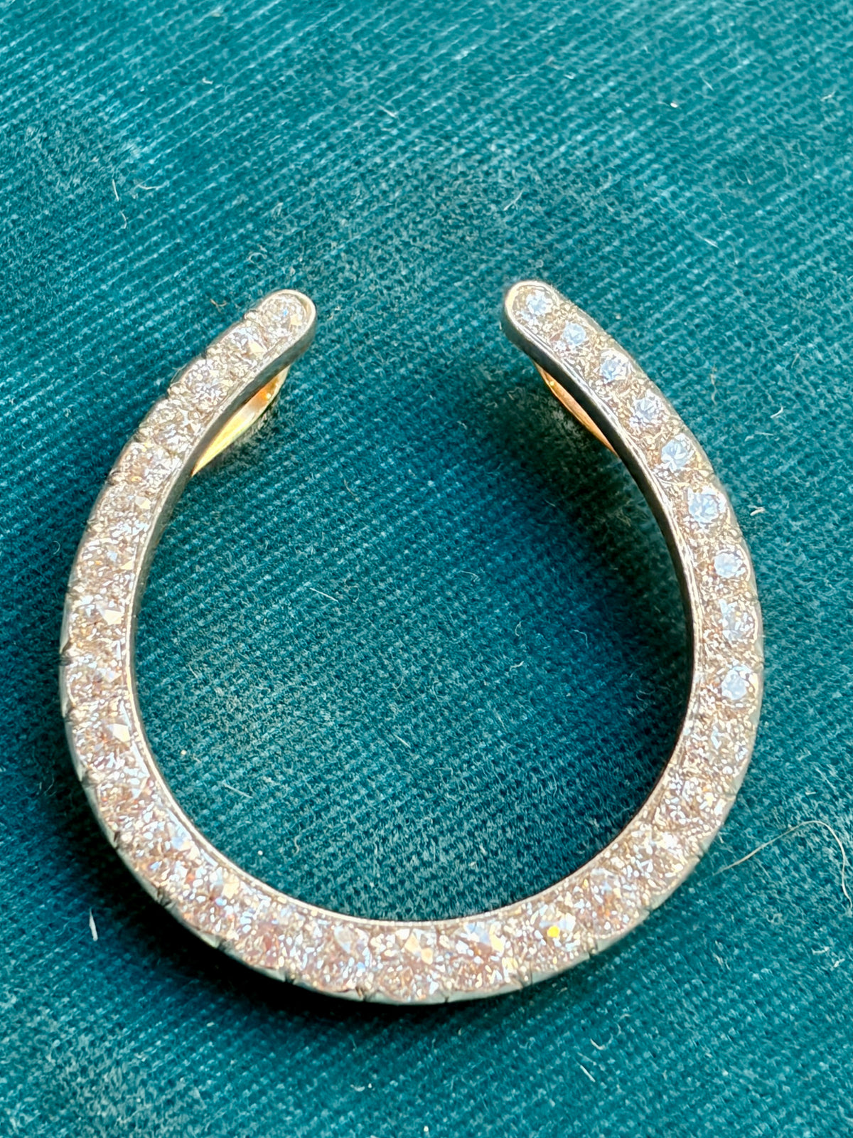 Art Deco Diamond Horseshoe Pendant