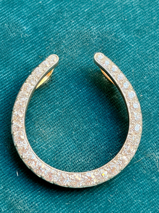 Art Deco Diamond Horseshoe Pendant