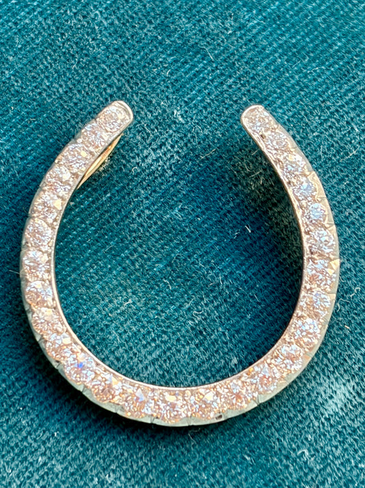 Art Deco Diamond Horseshoe Pendant