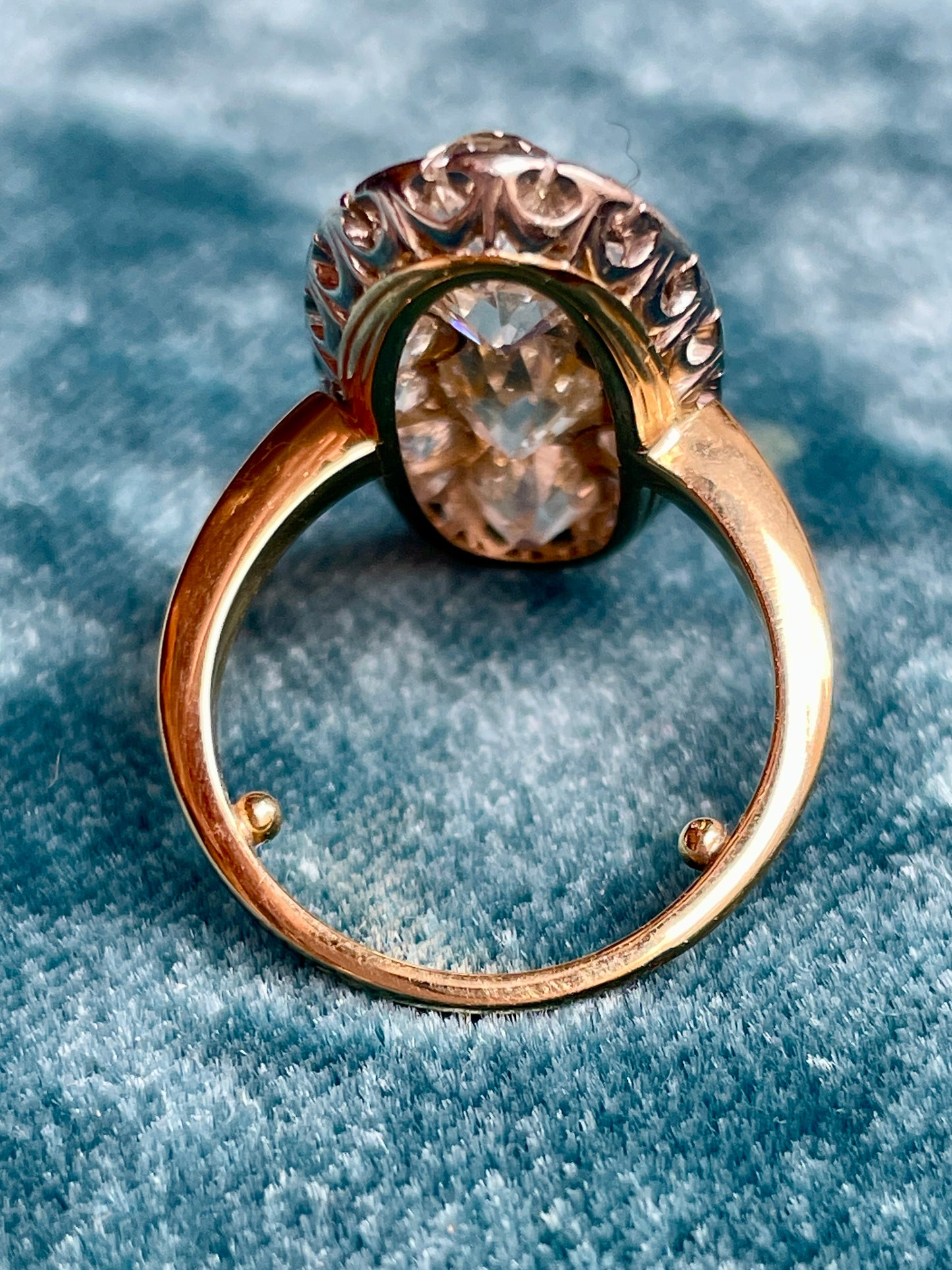 Mid-Century Old-Mine Cut Diamond Ring