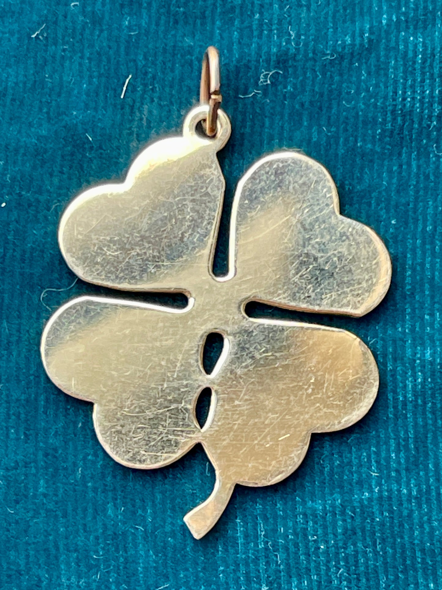 Four-Leaf Clover 14k Gold Pendant