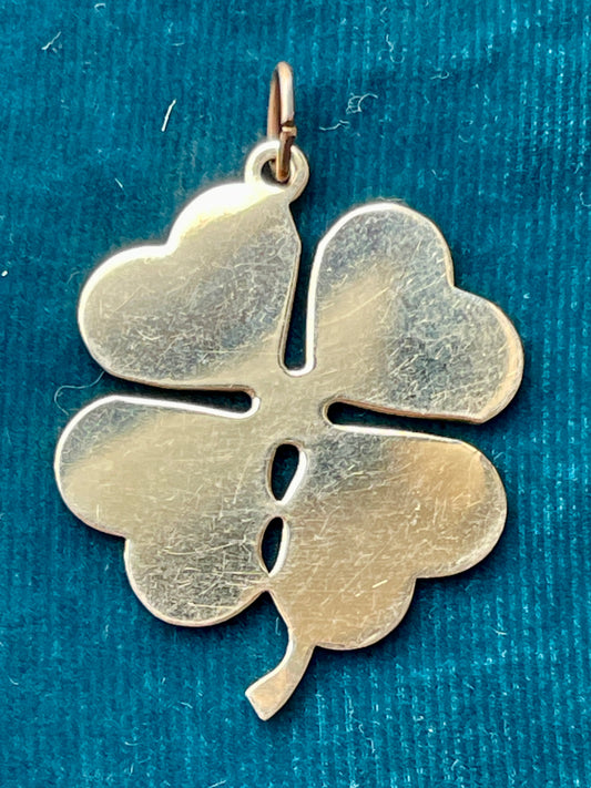 Four-Leaf Clover 14k Gold Pendant