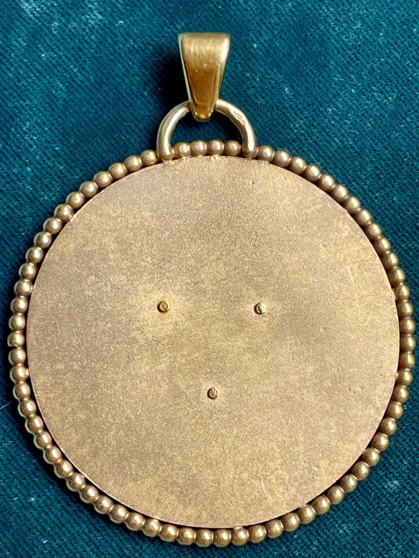 Mid-Century Sapphire Star of David Diamond 18k Gold Pendant