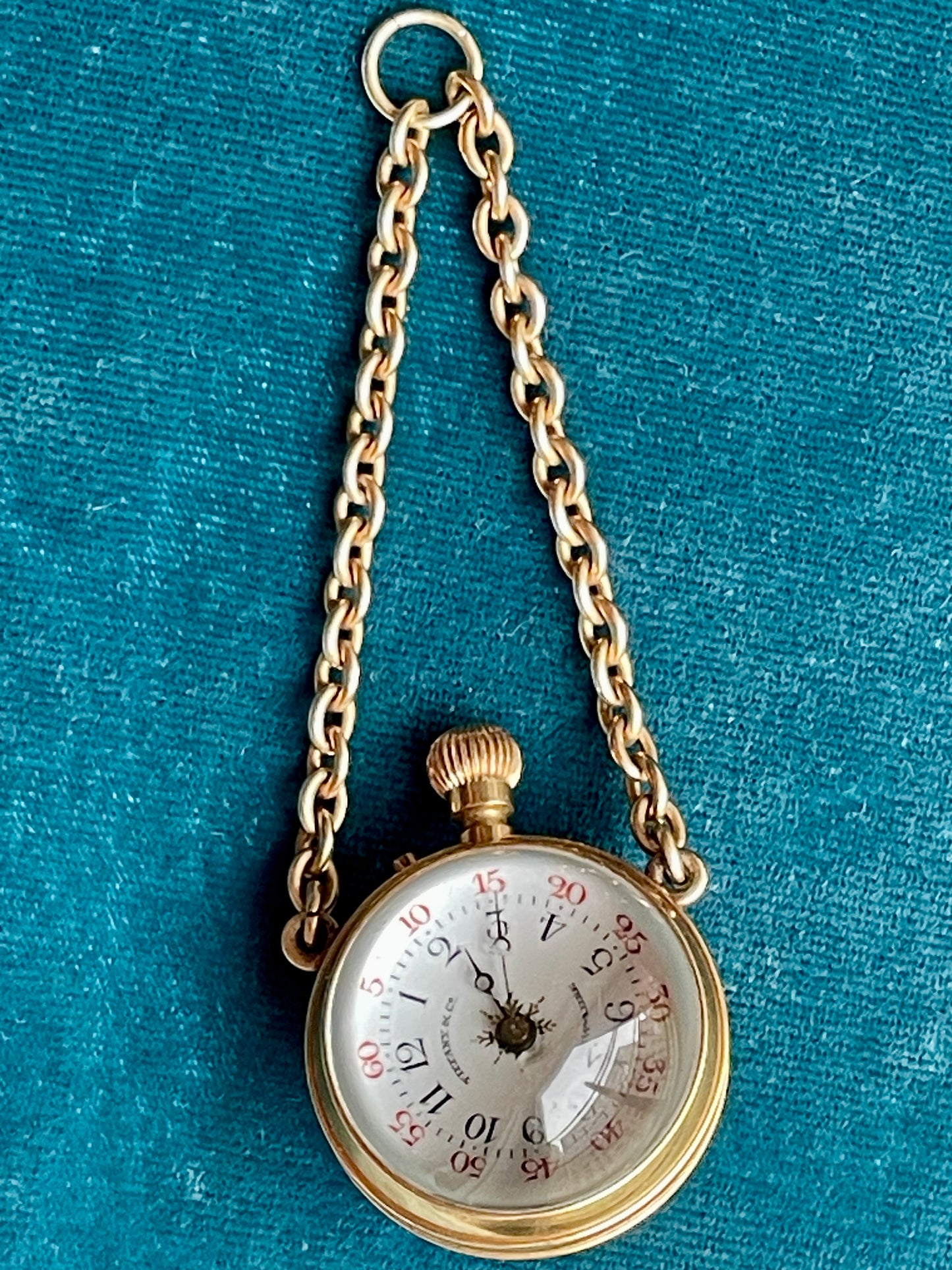 Tiffany & Co. Edwardian Orb 18k Gold Watch Pendant
