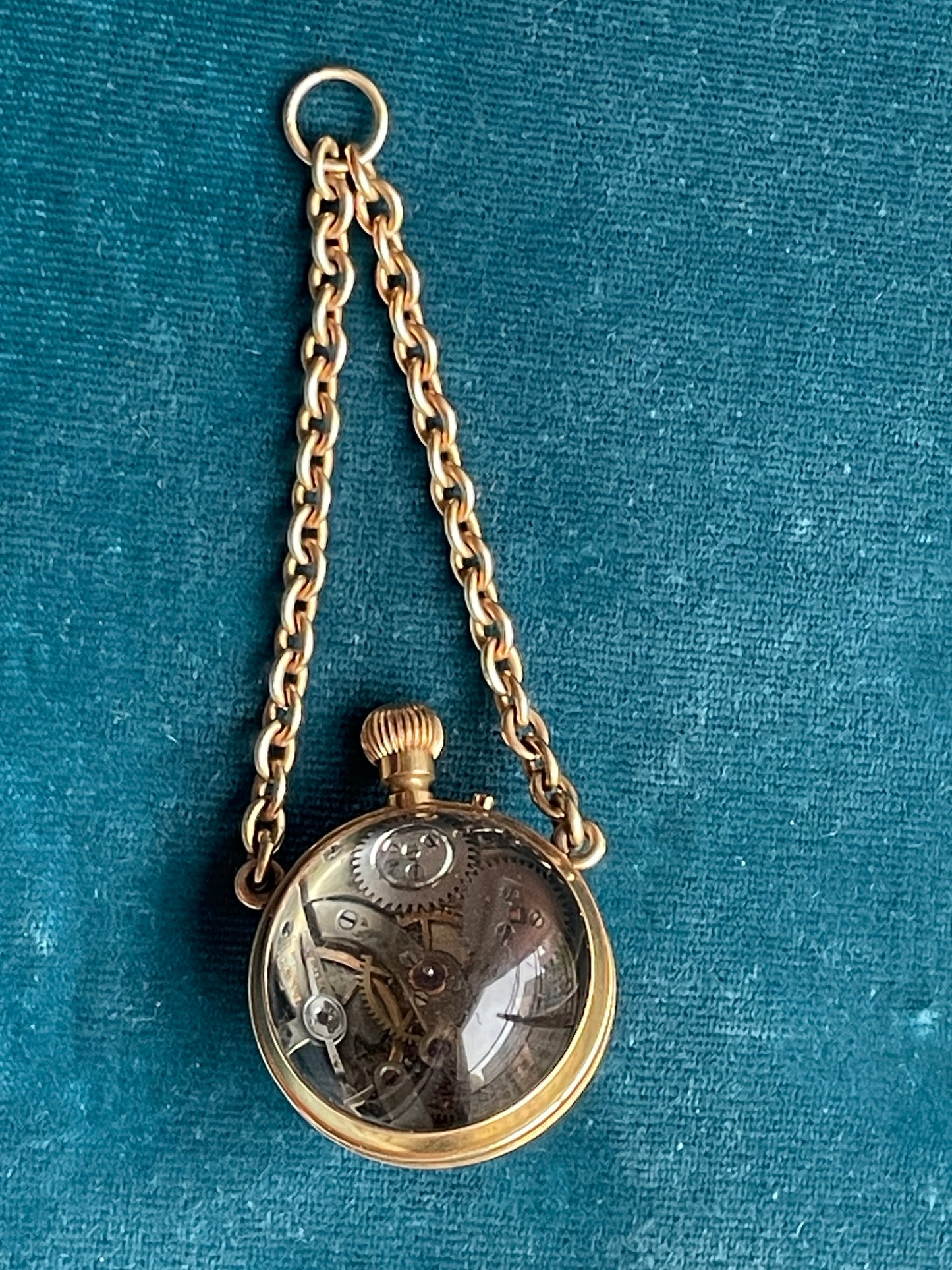 Tiffany & Co. Edwardian Orb 18k Gold Watch Pendant