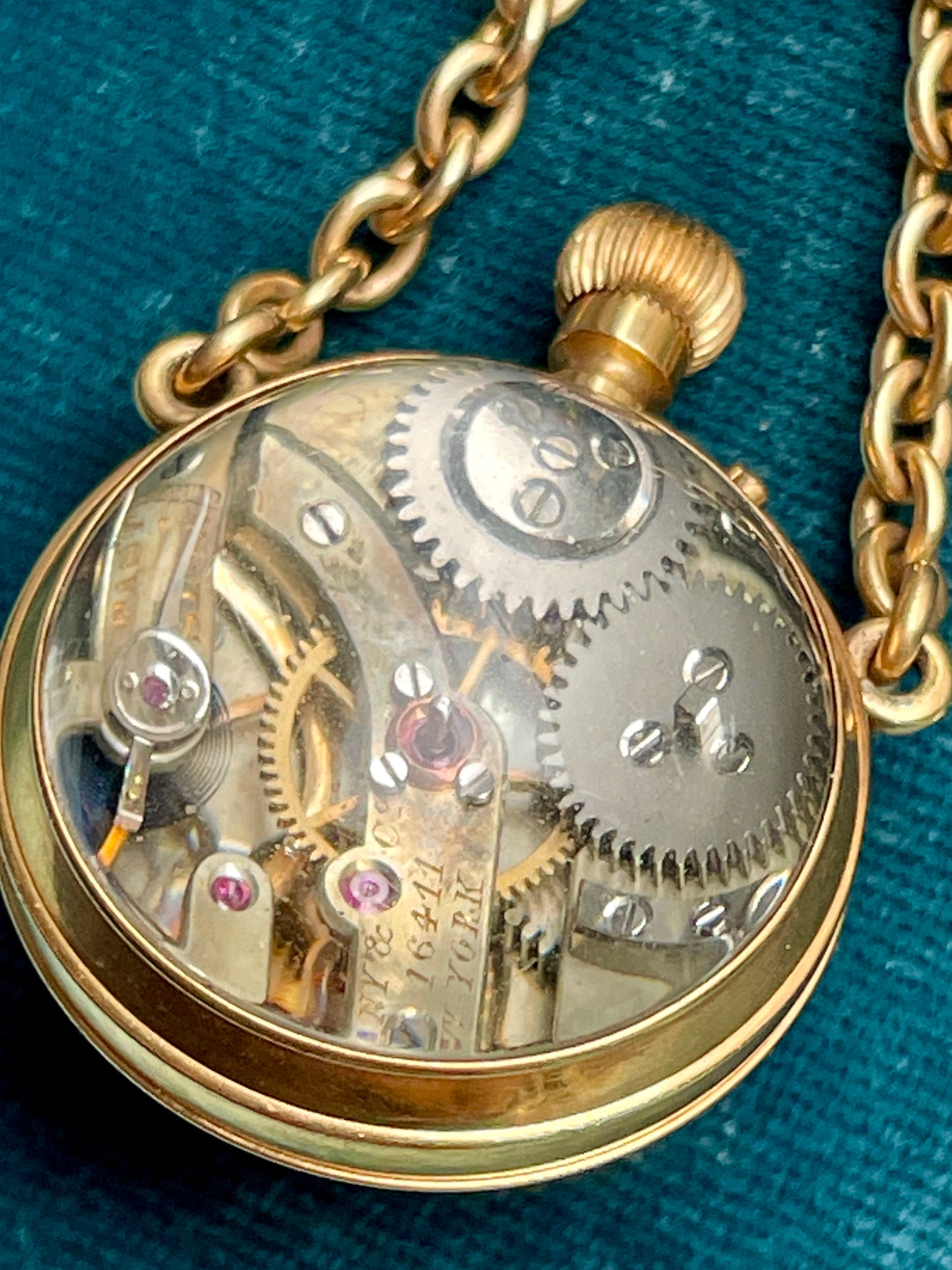 Tiffany & Co. Edwardian Orb 18k Gold Watch Pendant