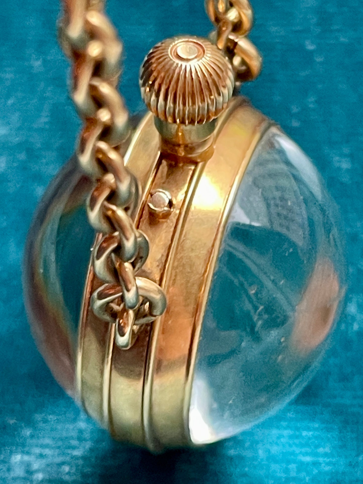 Tiffany & Co. Edwardian Orb 18k Gold Watch Pendant
