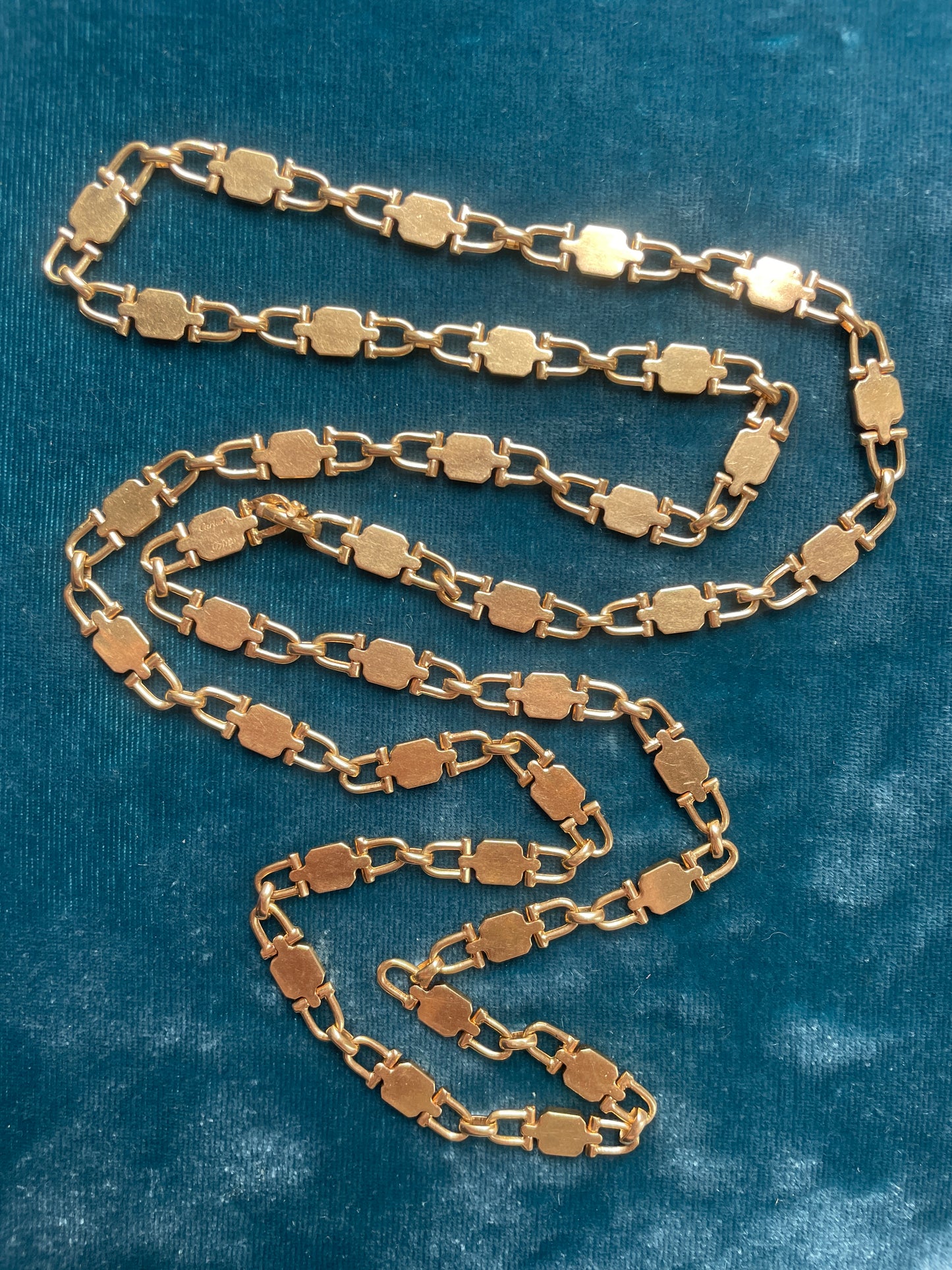 Cartier Paris Fancy Link 18k Gold 33" Chain
