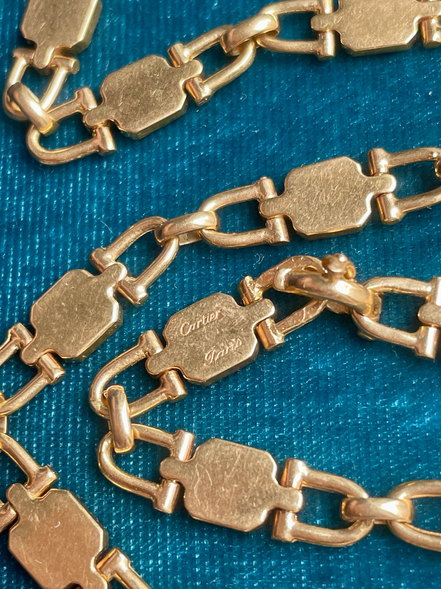 Cartier Paris Fancy Link 18k Gold 33" Chain