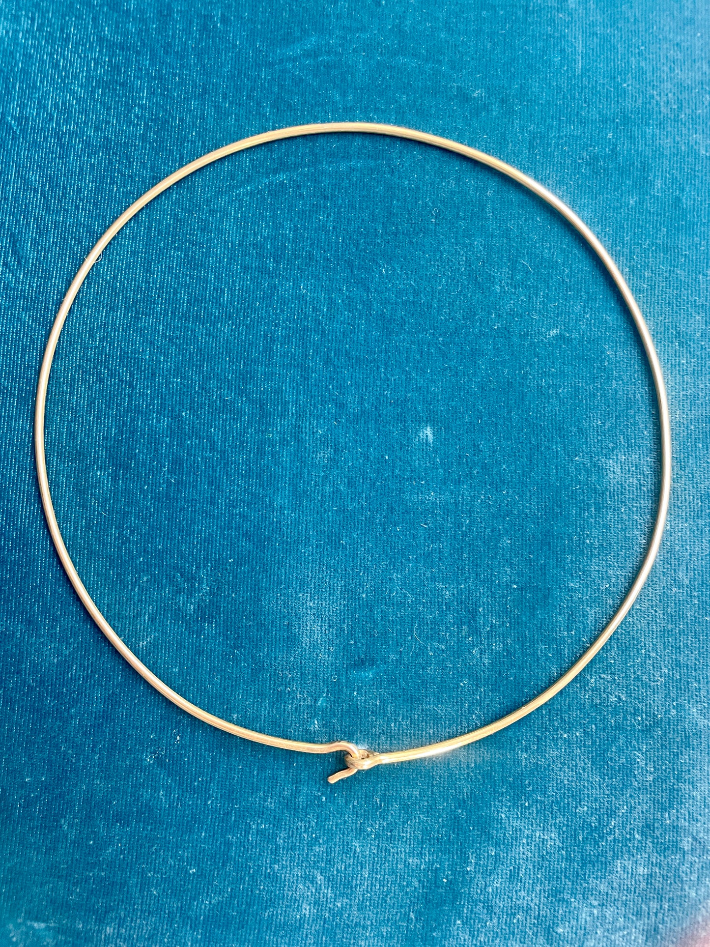 Vintage French 18k Gold Wire Necklace