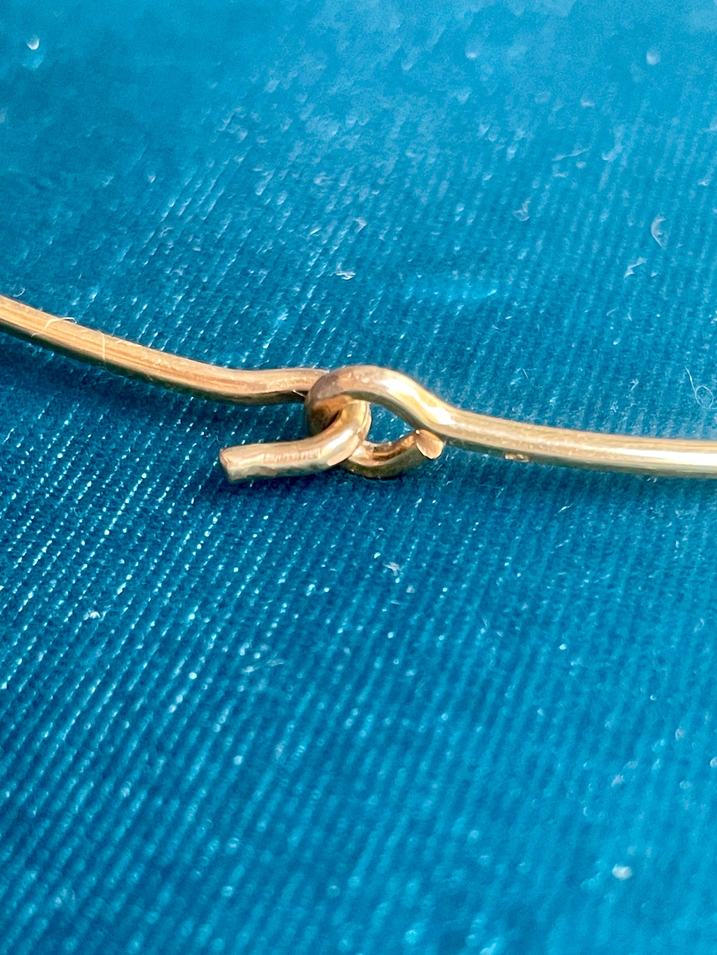Vintage French 18k Gold Wire Necklace