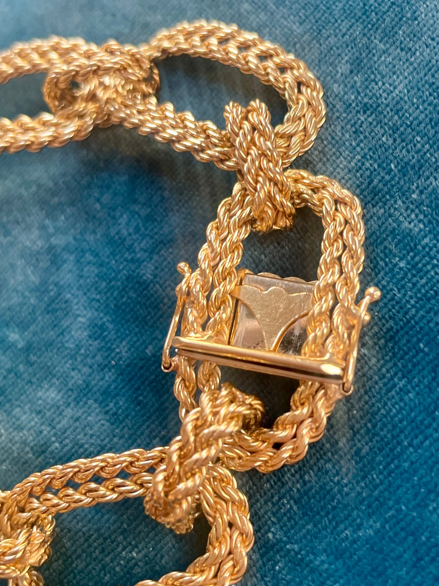 Italian Fancy Anchor Link 18k Gold Bracelet