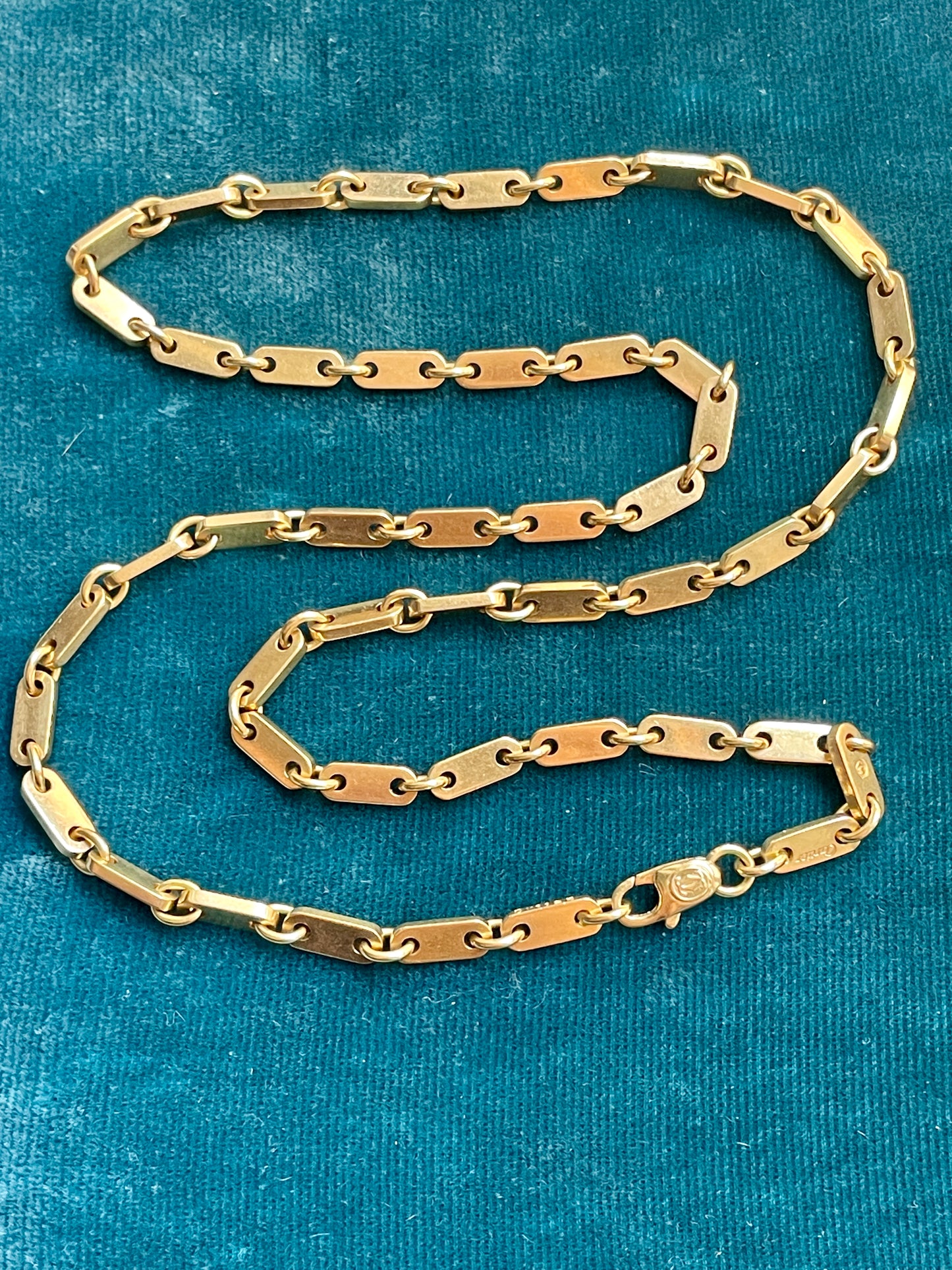 Cartier Retro "Fidelity" Link 18k Gold 18" Chain