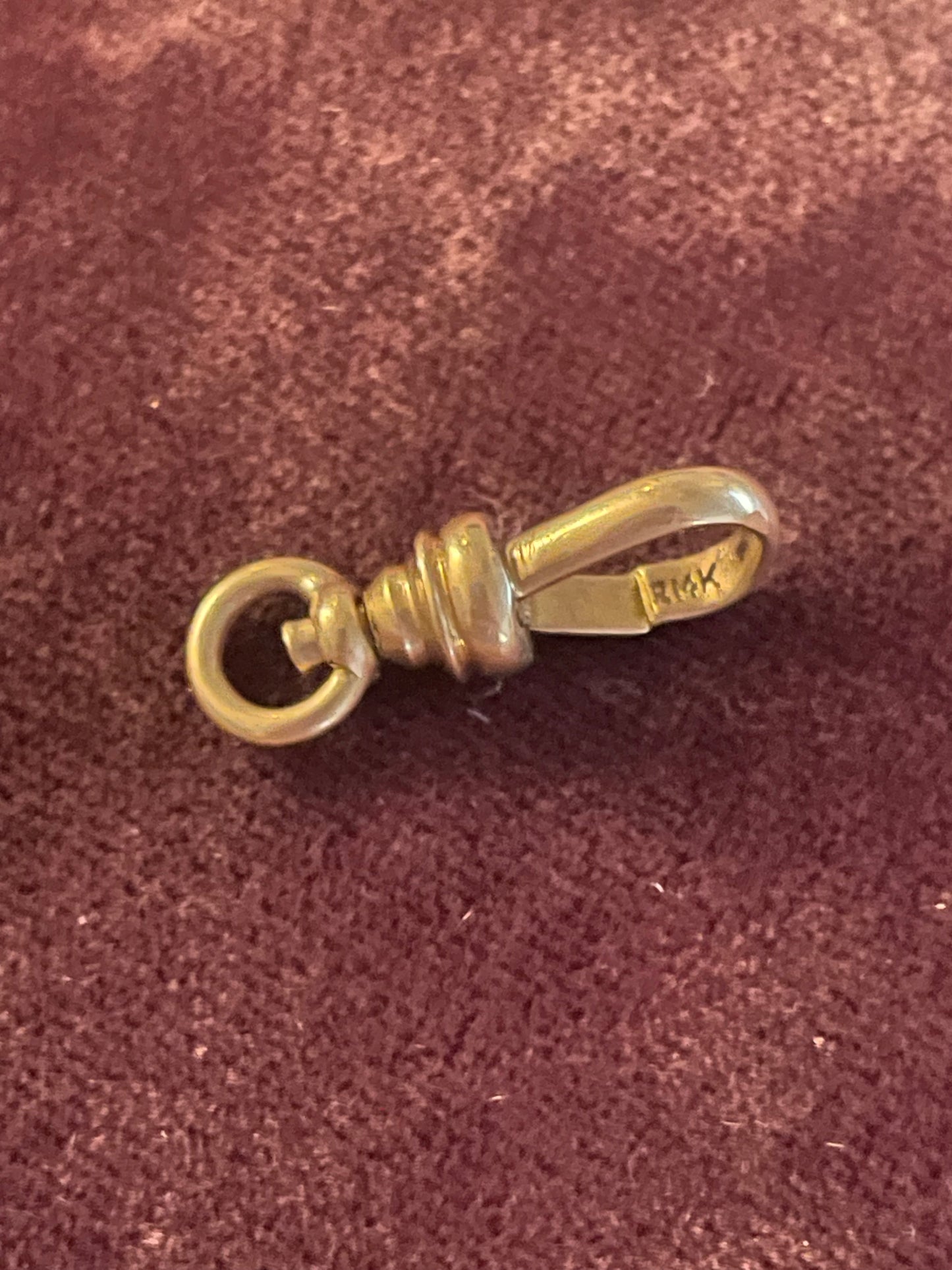 14k Gold Small Swivel Dog Clip
