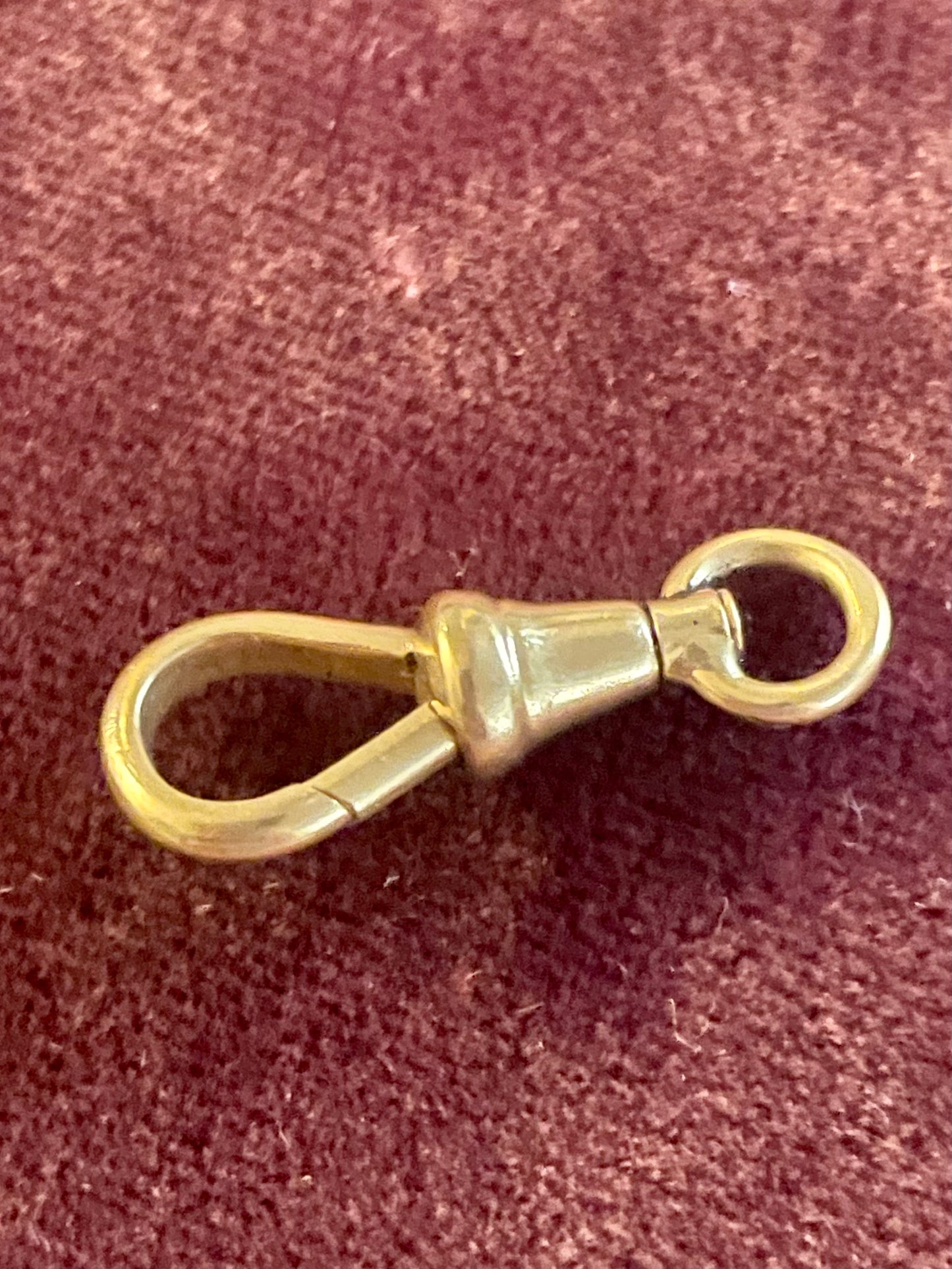 18k Gold Small Swivel Dog Clip
