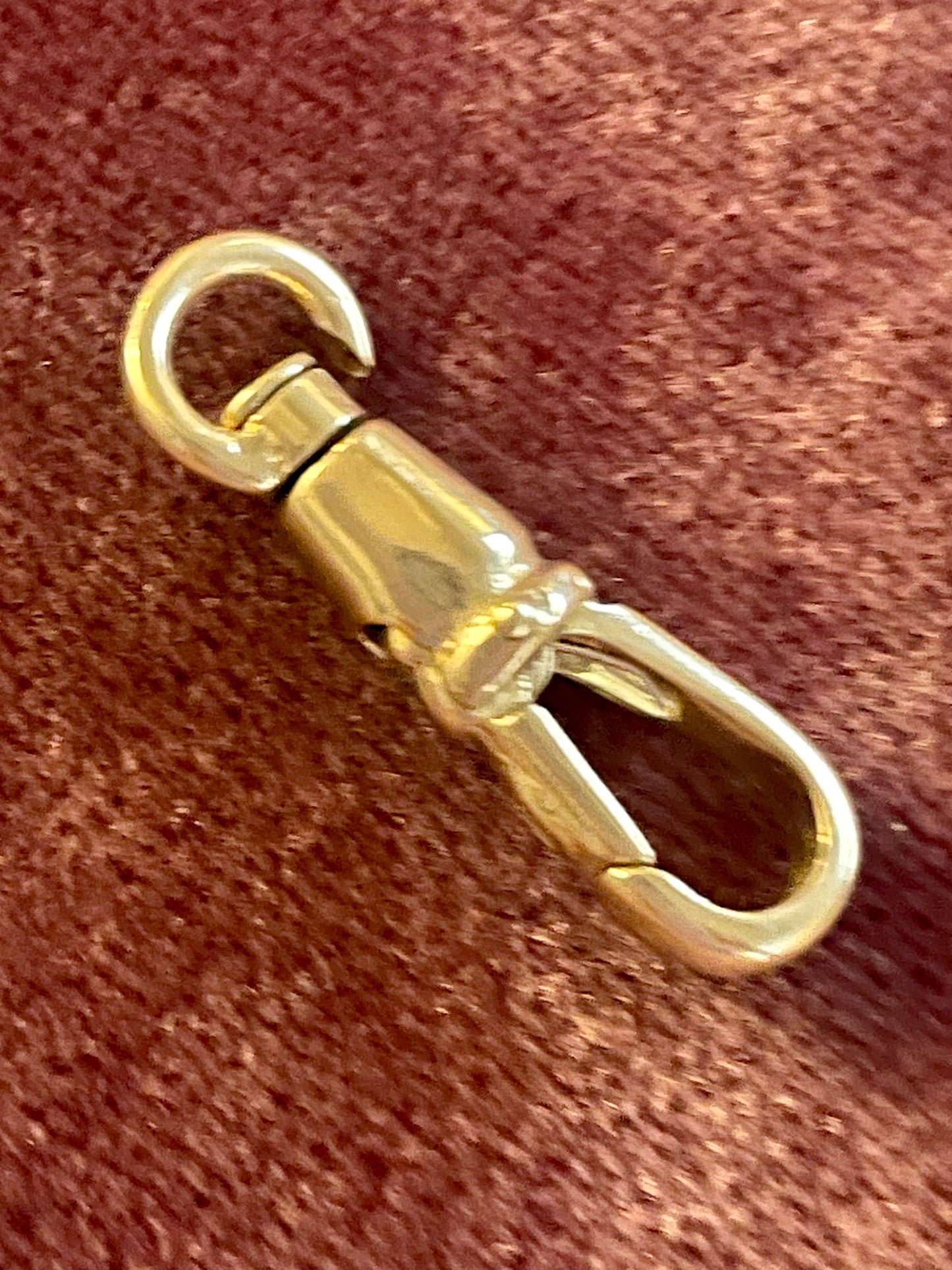 14k Gold Elongated Swivel Dog Clip