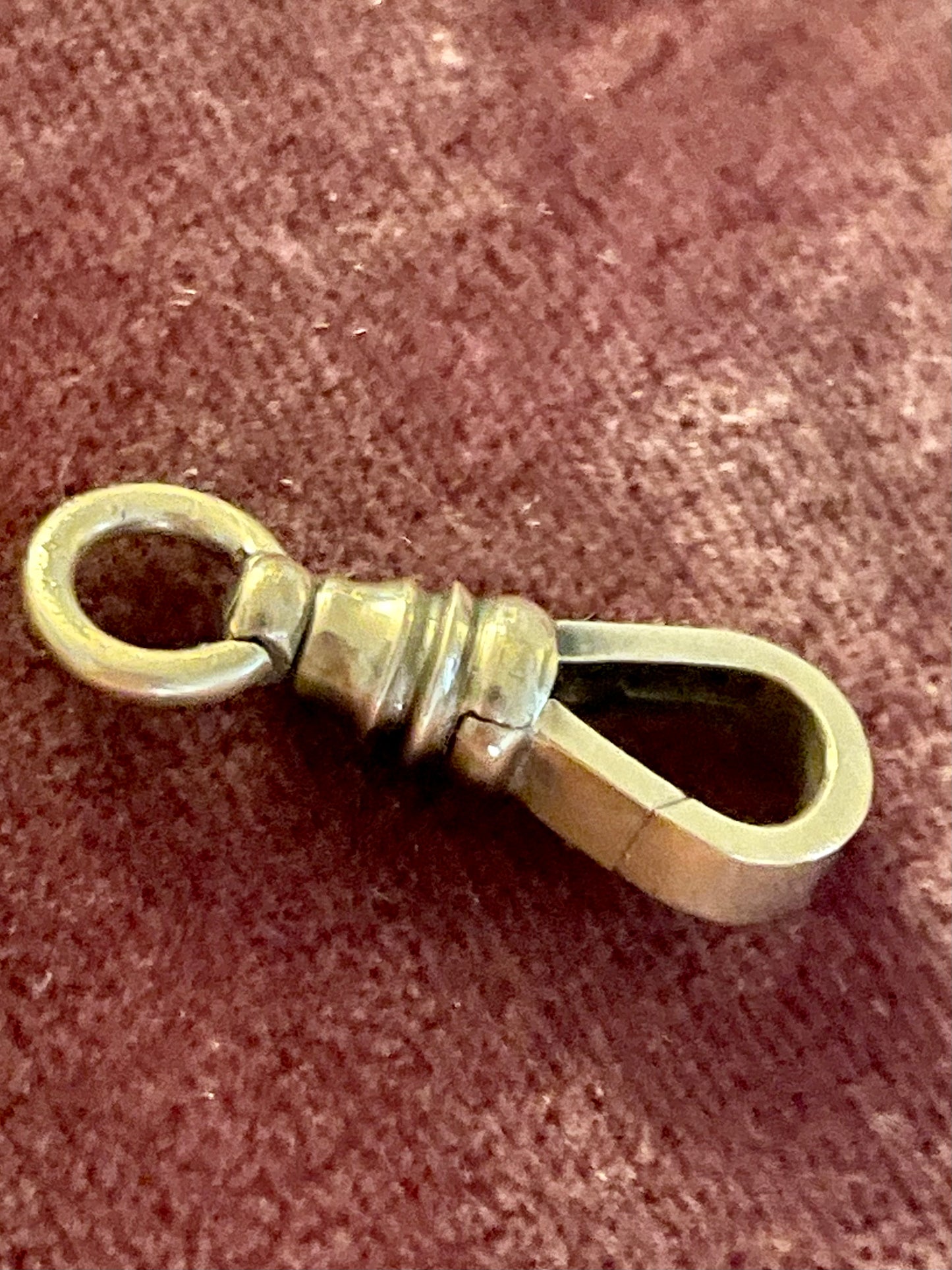 14k Rosy Gold Antique "Y" Half-Swivel Dog Clip