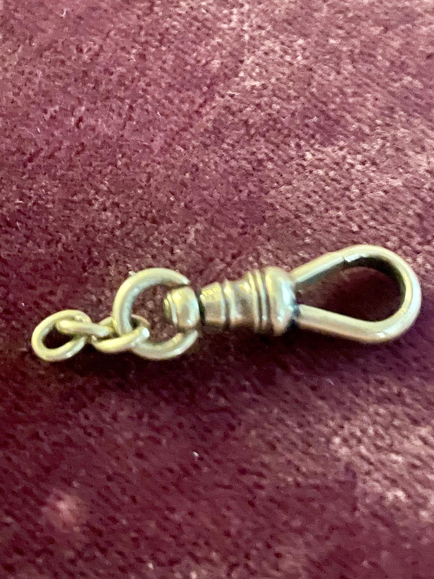 14k Gold Swivel Dog Clip With Links