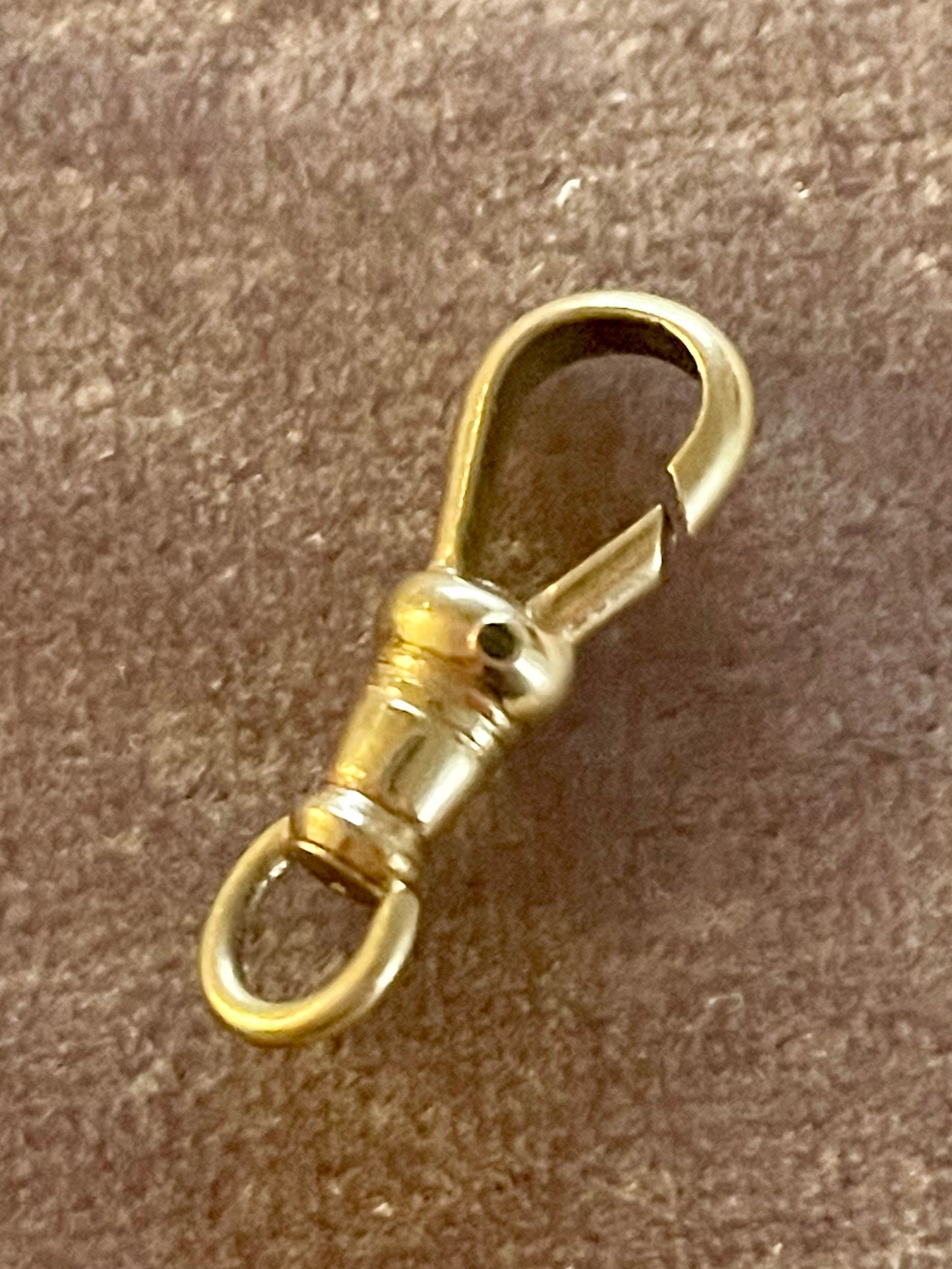 14k Gold Mini Swivel Dog Clip