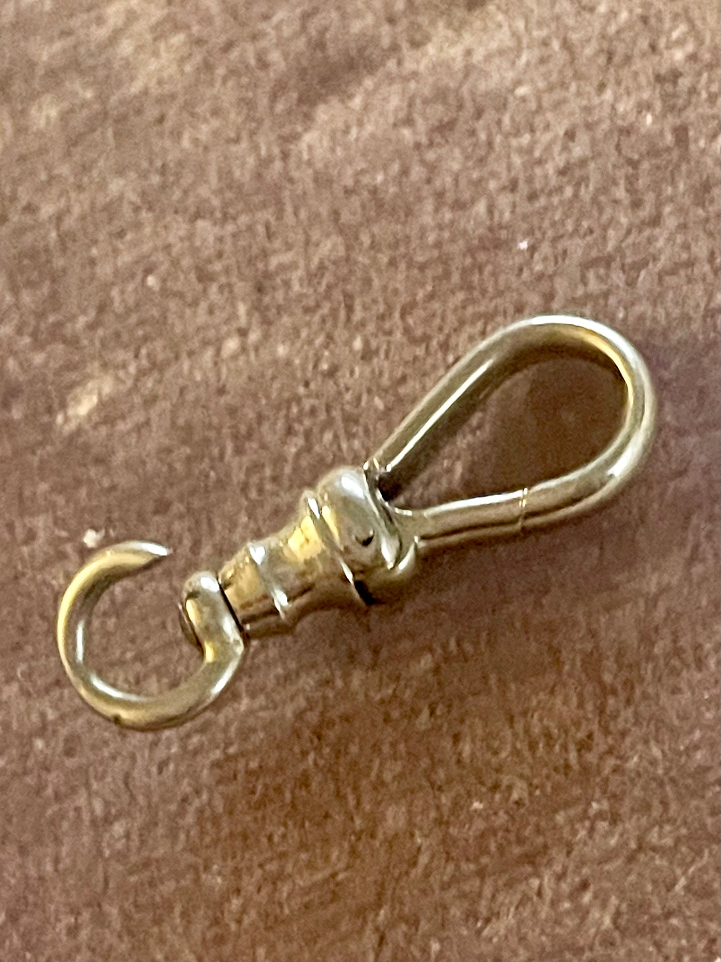 14k White Gold Dog Clip