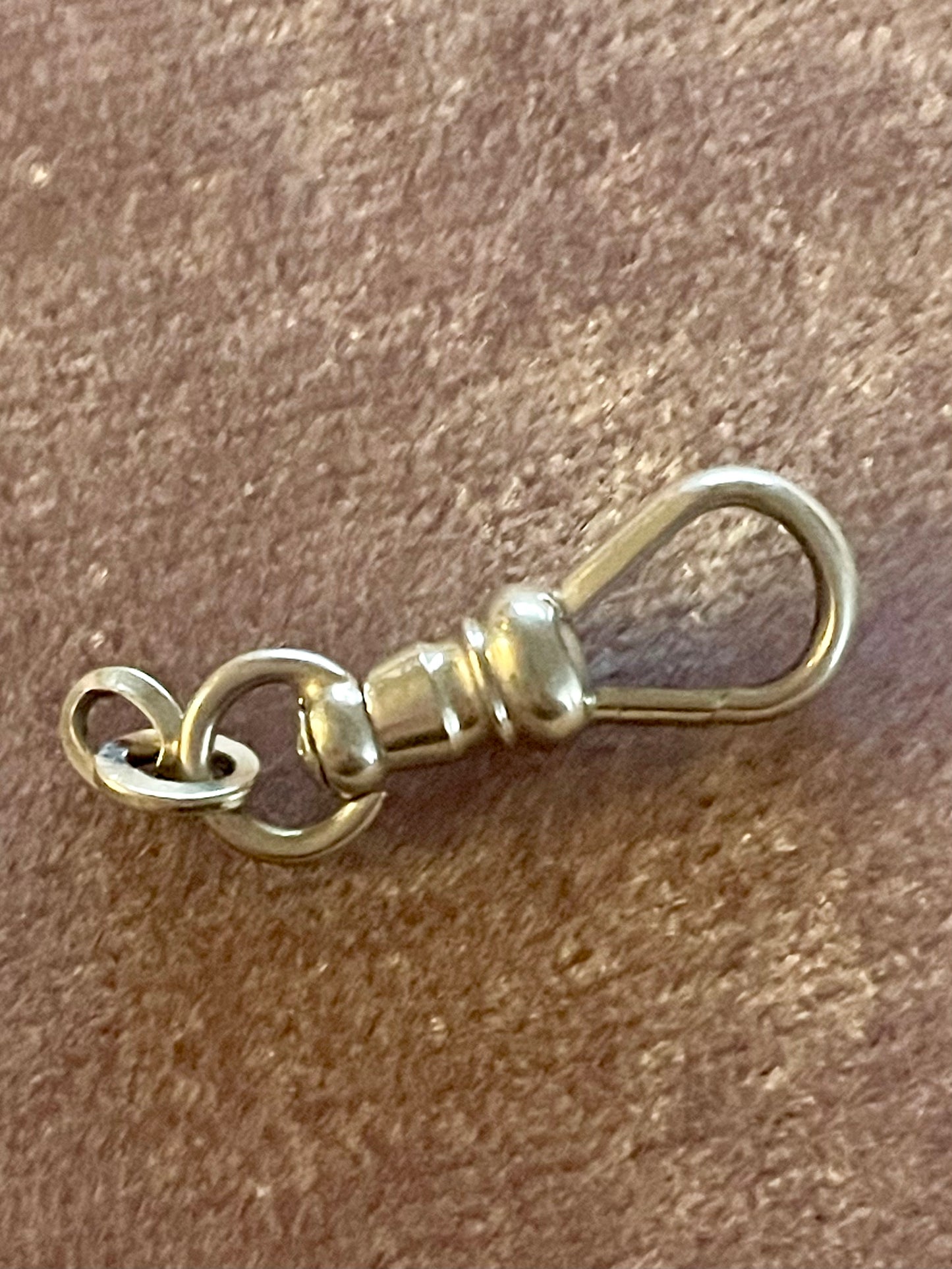 14k White Gold Half-Swivel Dog Clip
